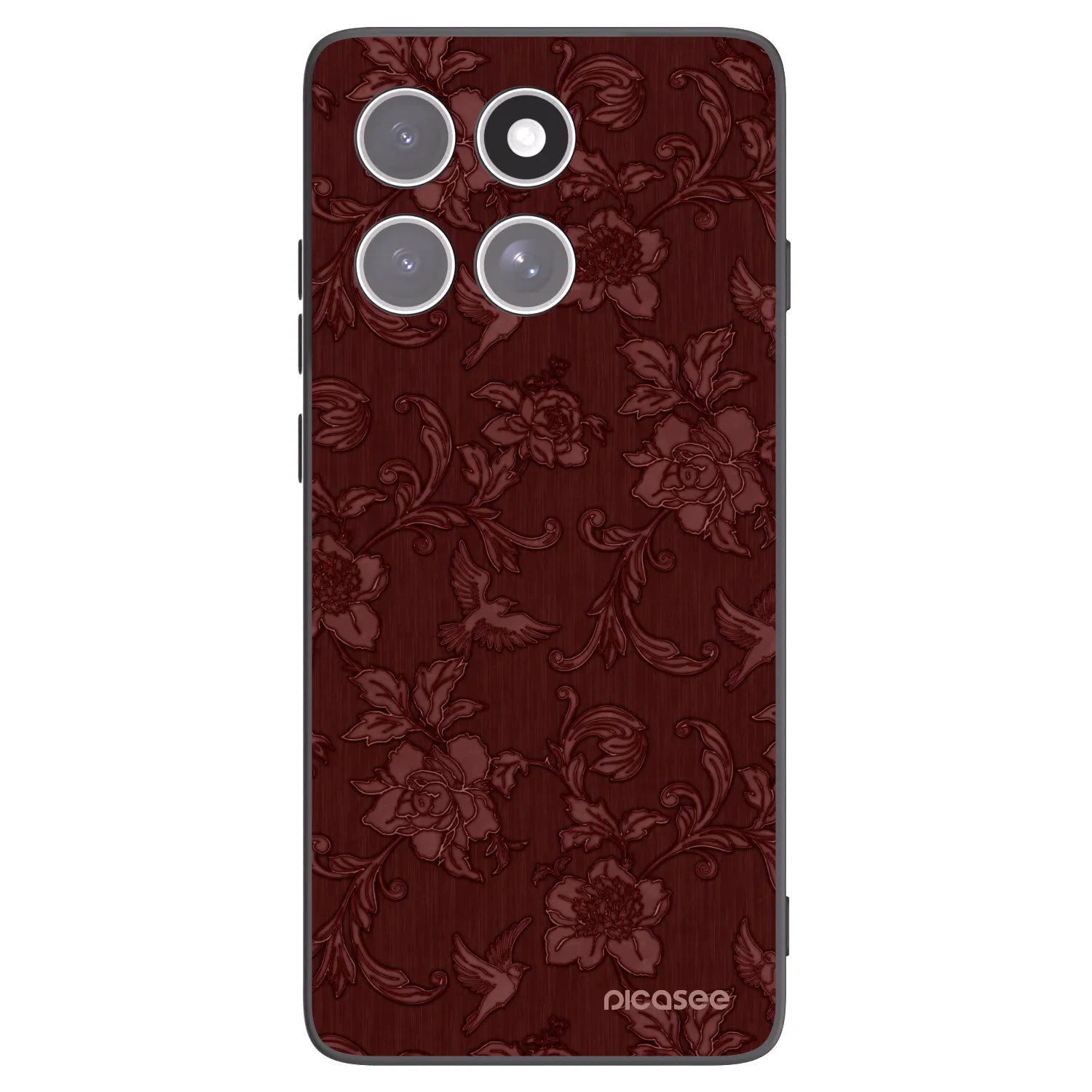 Picasee silikonový černý obal pro Motorola Edge 60 Pro - Red Elegance