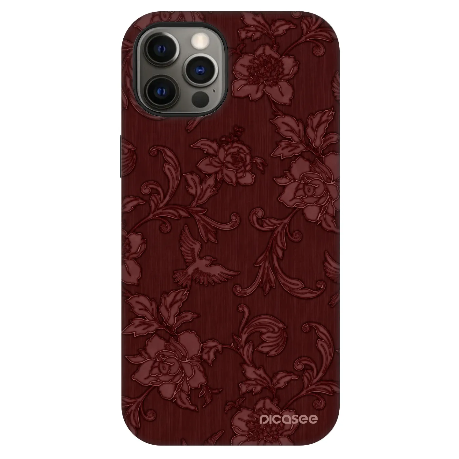 Picasee Fashion Case MagSafe Apple iPhone 12 - Red Elegance