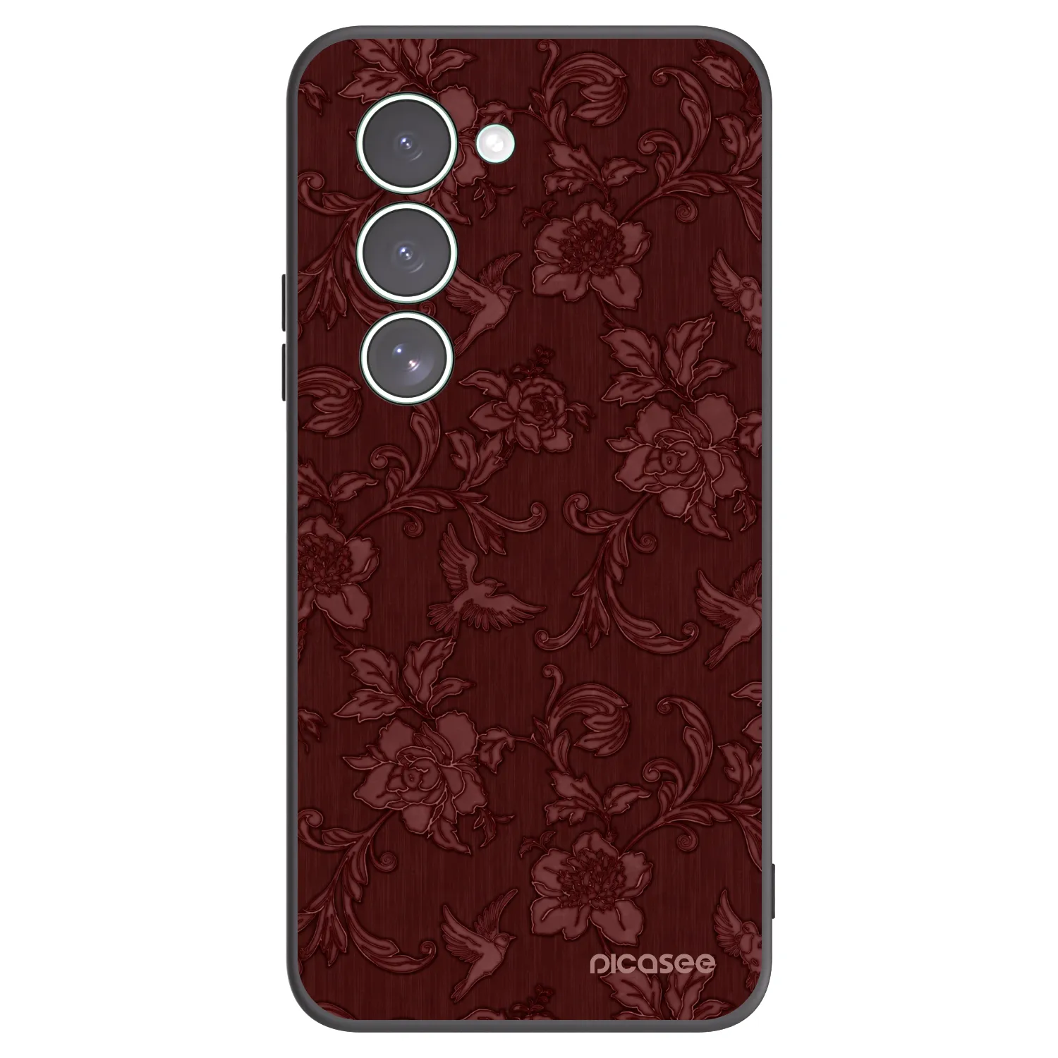 Picasee silikonový černý obal pro Xiaomi Redmi 15 5G - Red Elegance