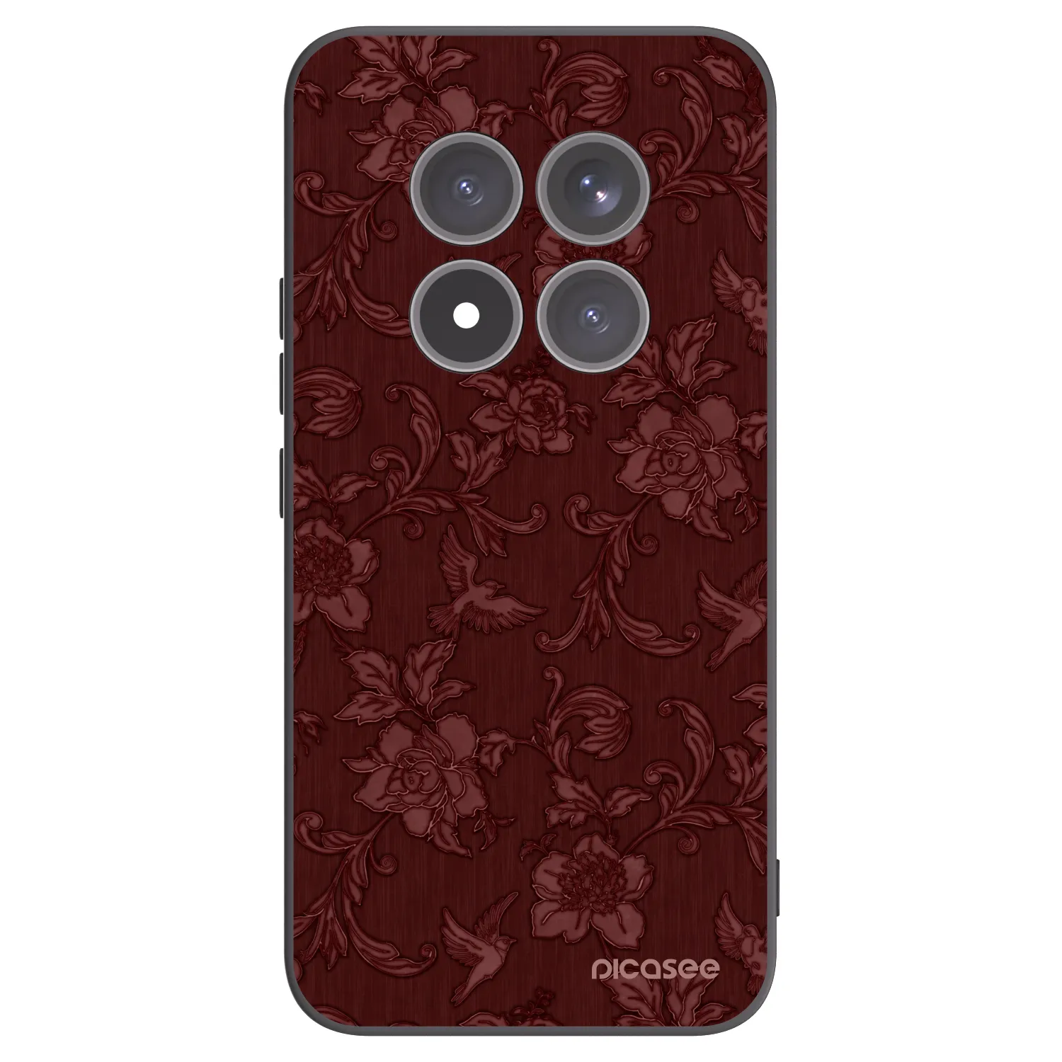 Picasee silikonový černý obal pro Xiaomi Redmi Note 15 Pro+ - Red Elegance
