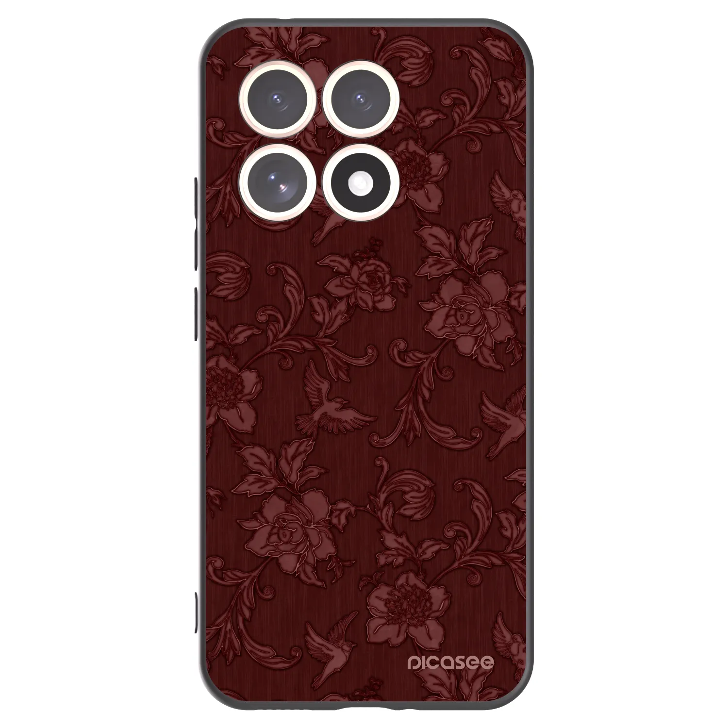 Picasee silikonový černý obal pro Xiaomi 15T - Red Elegance