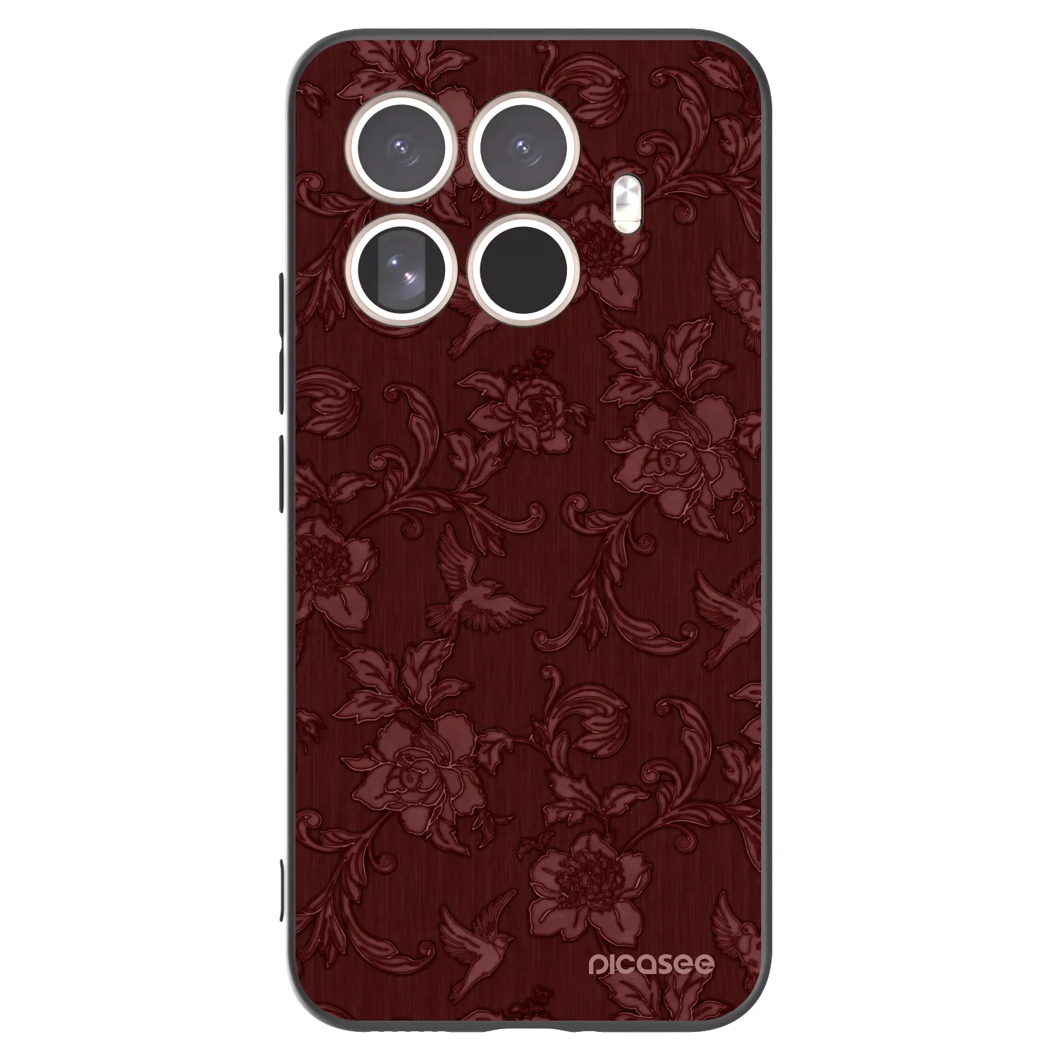Picasee silikonový černý obal pro Xiaomi 15T Pro - Red Elegance