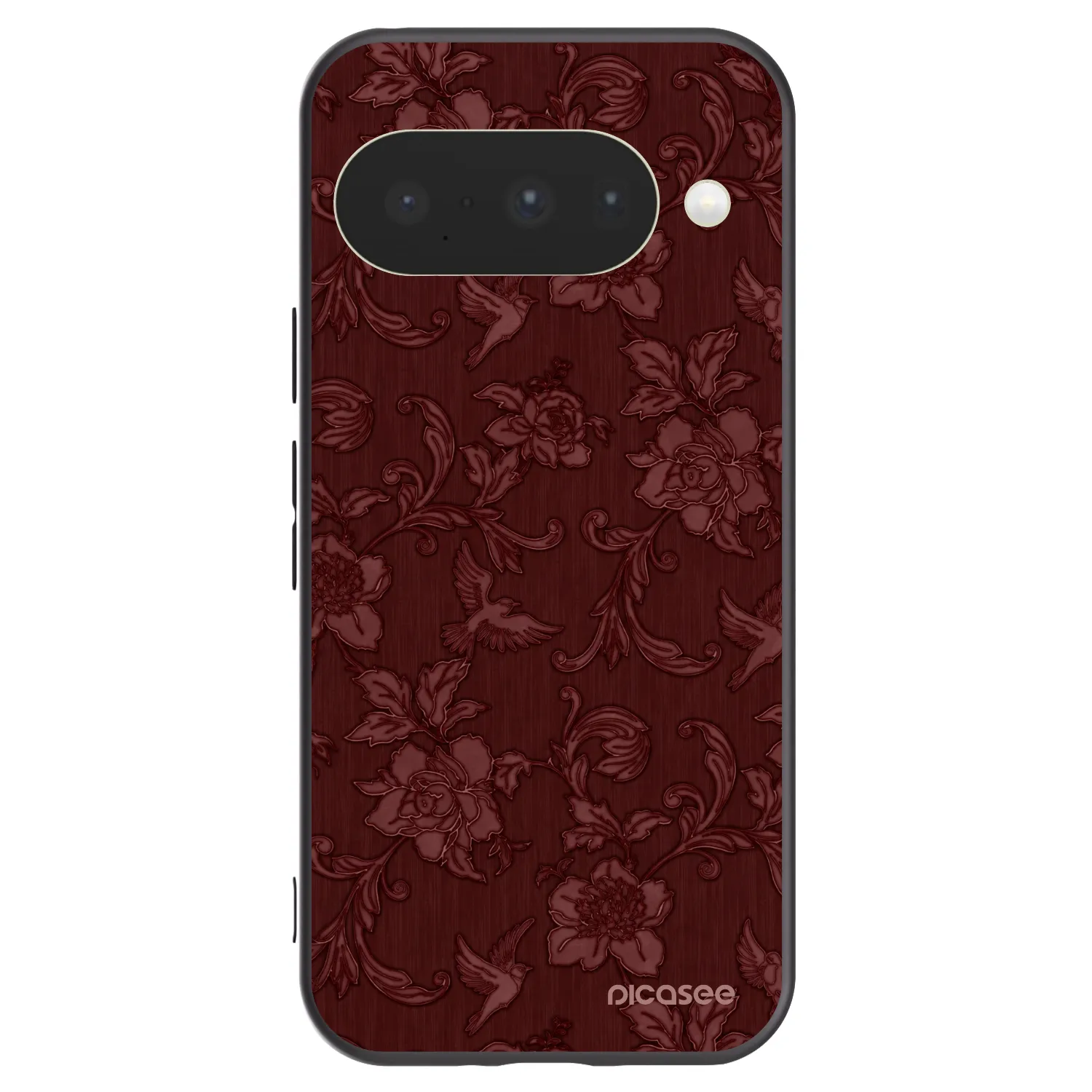 Picasee silikonový černý obal pro Google Pixel 10 - Red Elegance
