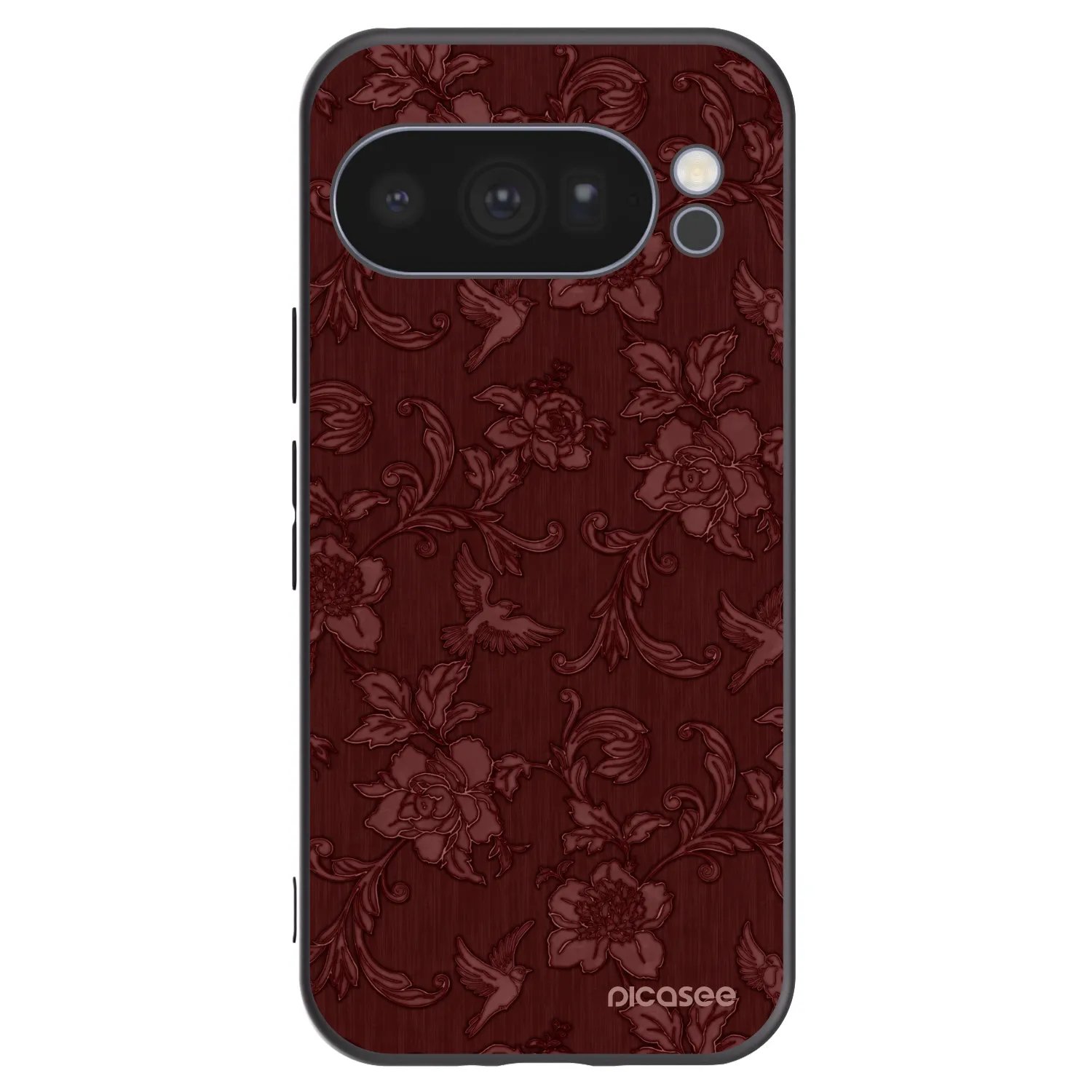 Picasee silikonový černý obal pro Google Pixel 10 Pro - Red Elegance