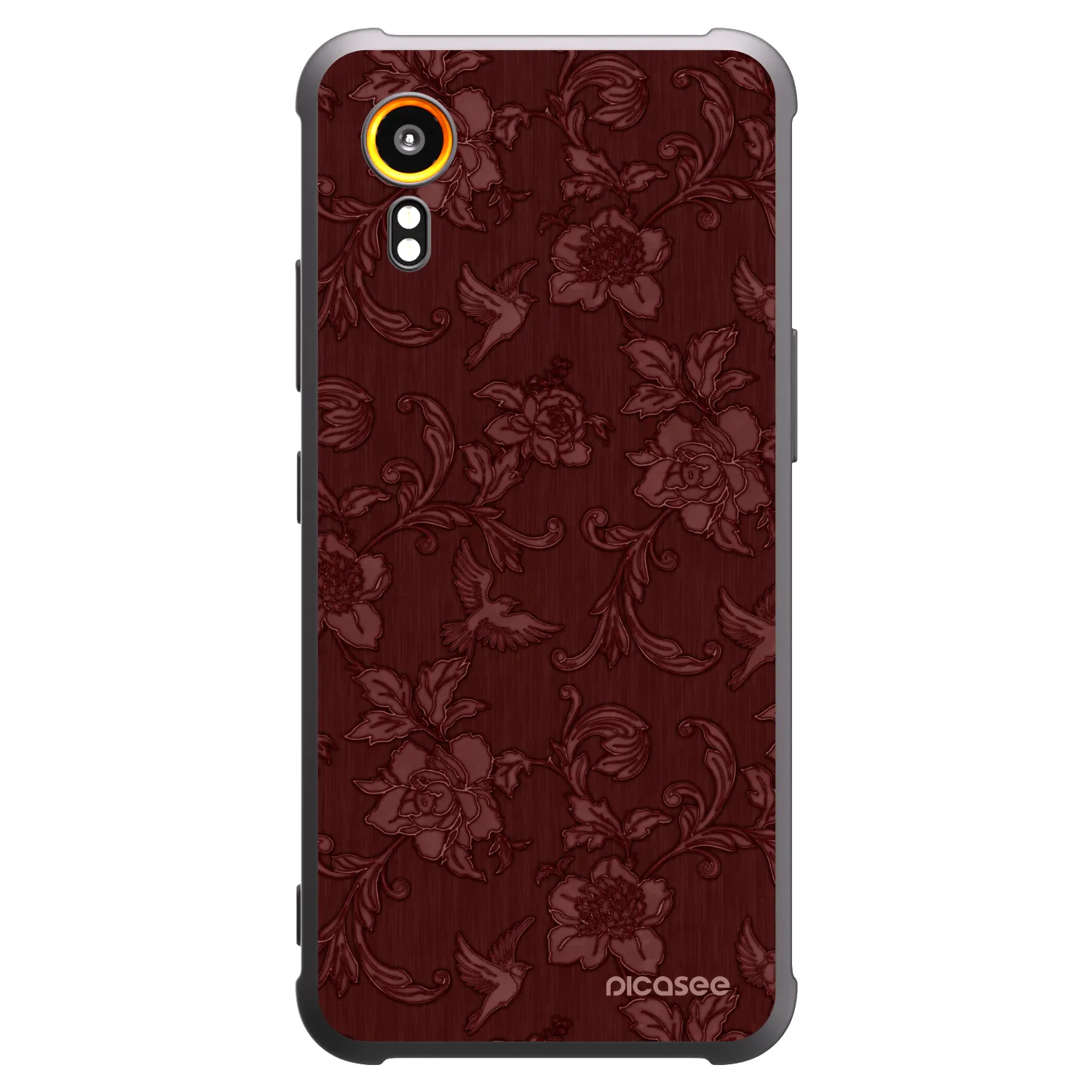 Picasee silikonový černý obal pro Samsung Galaxy XCover 7 - Red Elegance