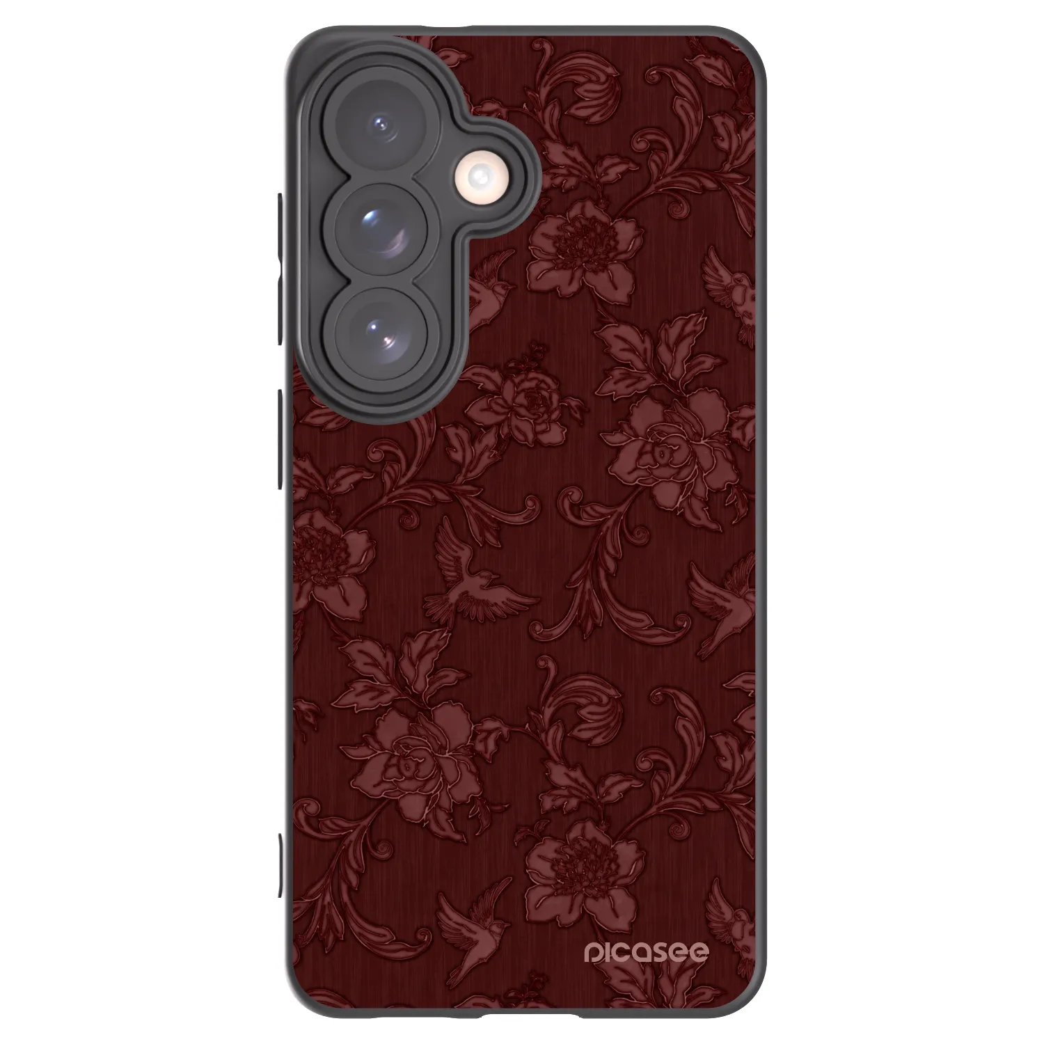 Picasee silikonový černý obal pro Samsung Galaxy S26 - Red Elegance