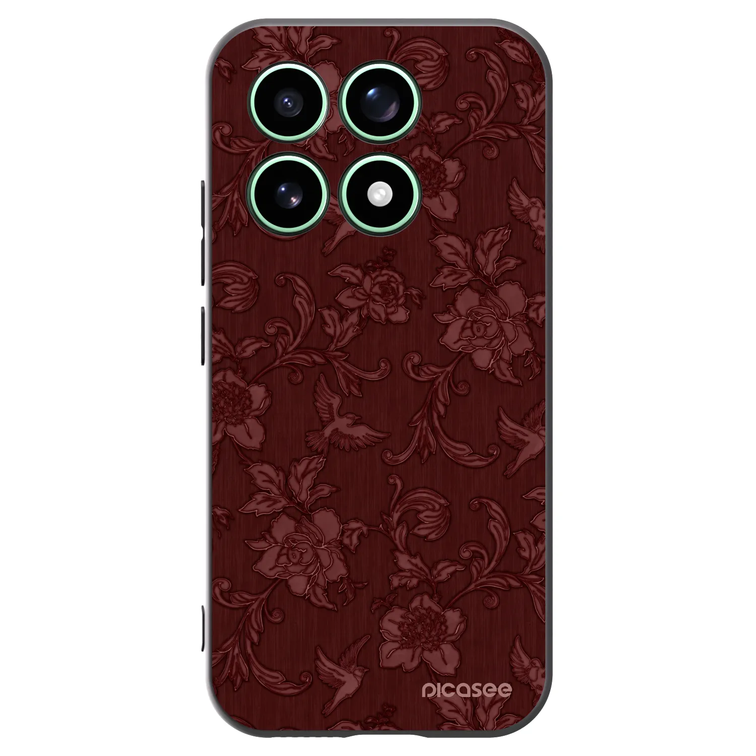 Picasee silikonový černý obal pro Xiaomi 17 - Red Elegance