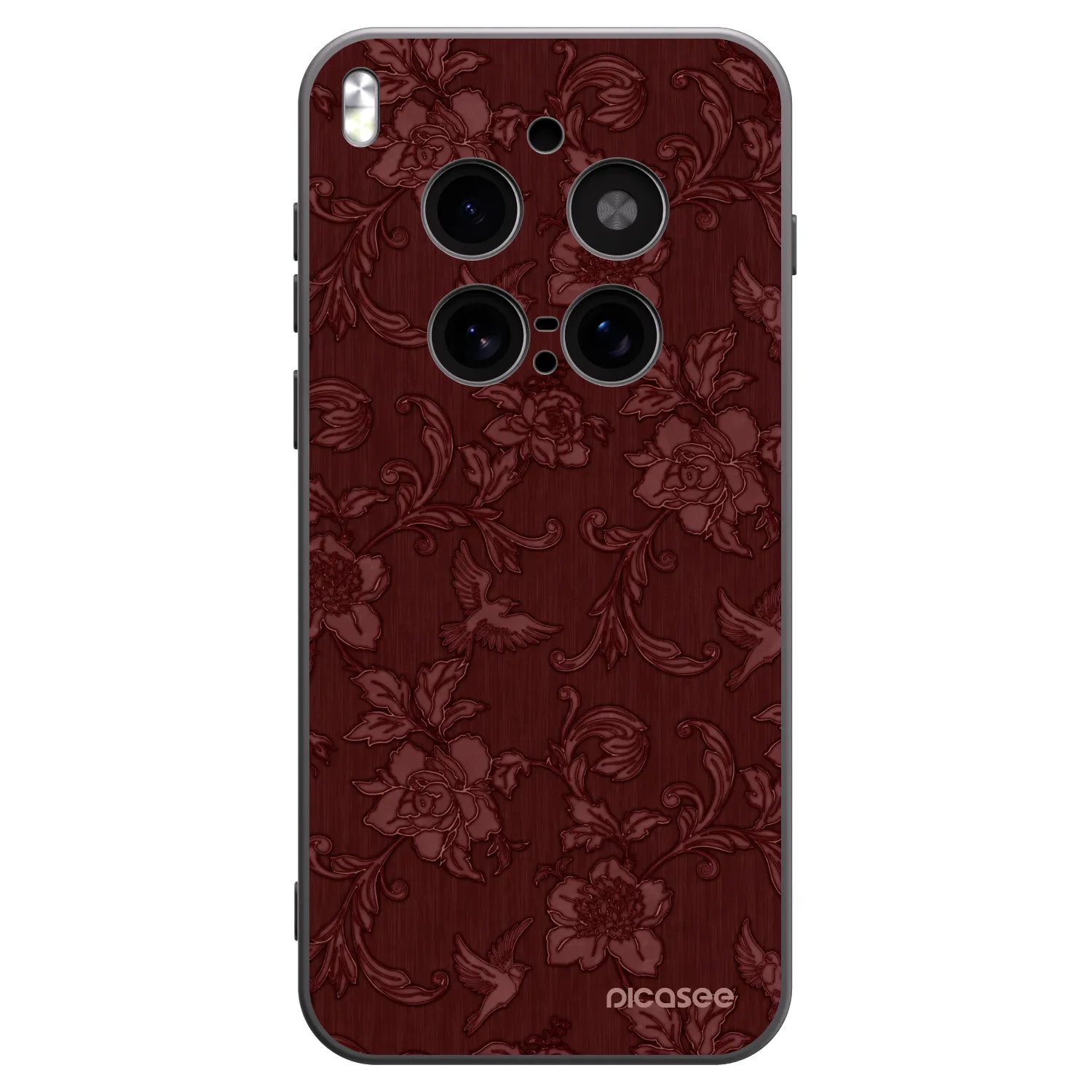 Picasee silikonový černý obal pro Vivo X300 Pro - Red Elegance