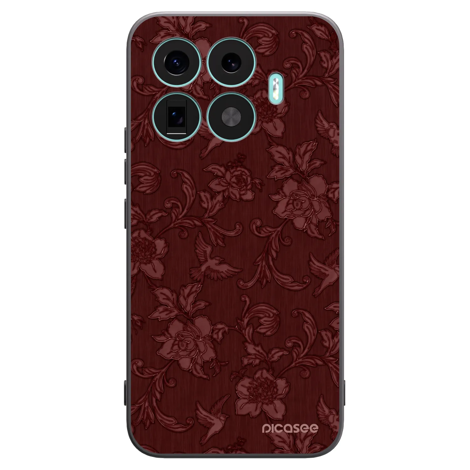 Picasee silikonový černý obal pro Xiaomi 17T Pro - Red Elegance