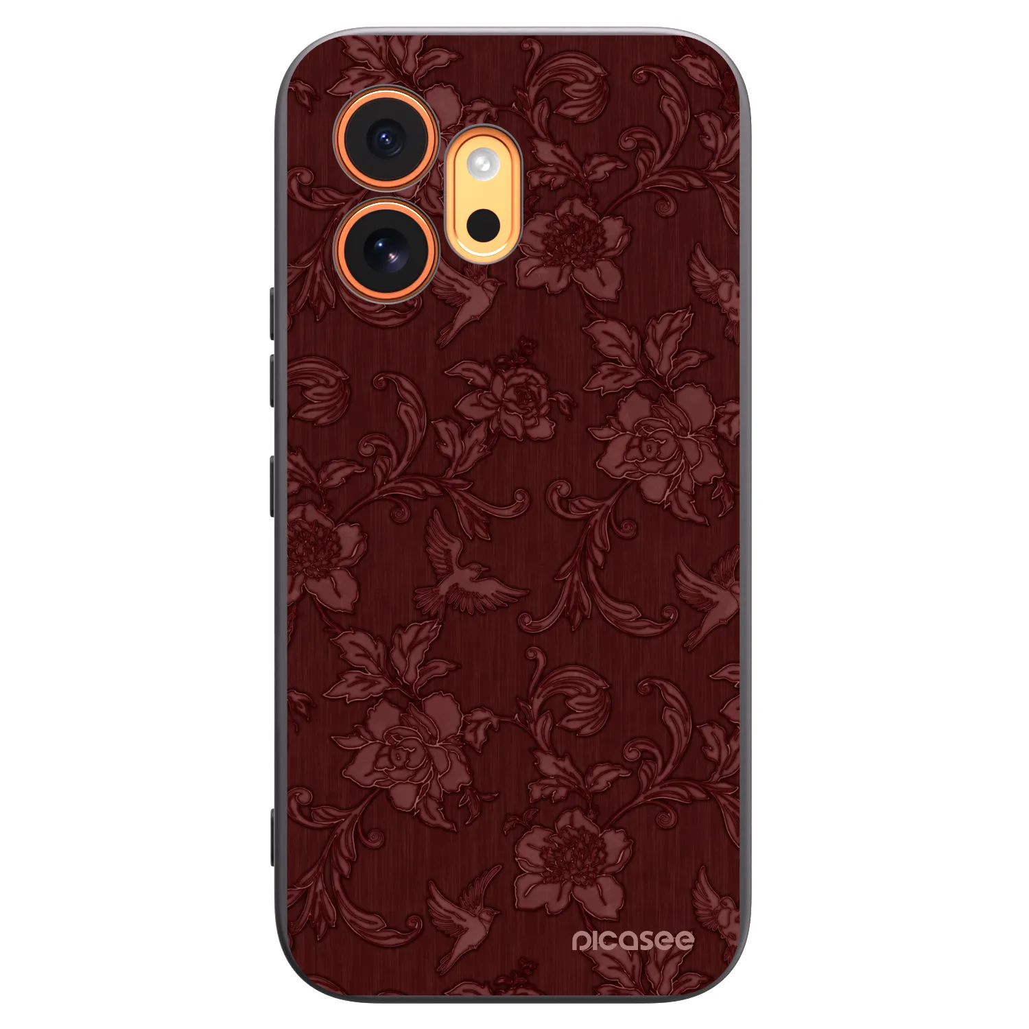 Picasee silikonový černý obal pro Honor 600 - Red Elegance