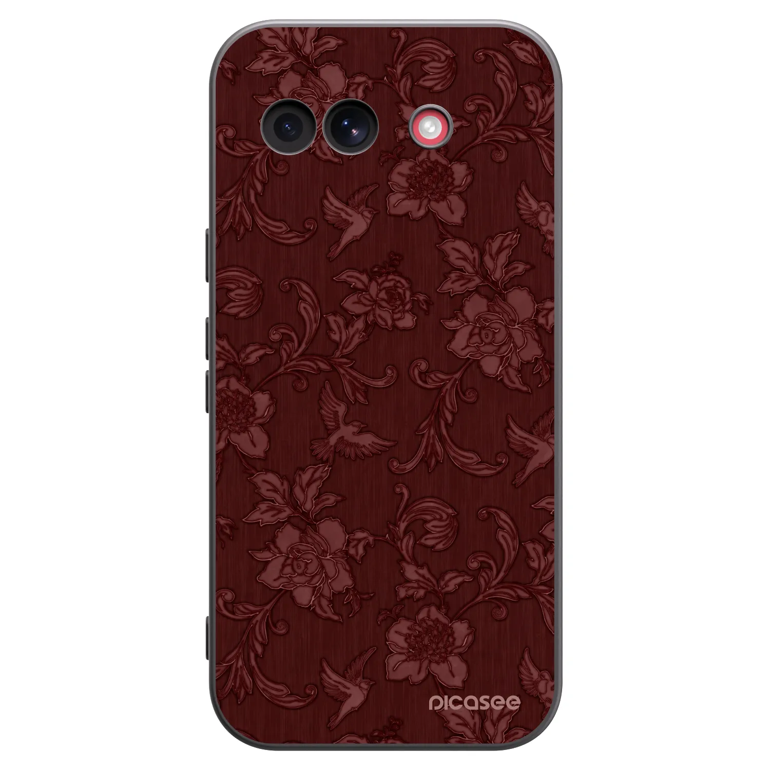 Picasee silikonový černý obal pro Google Pixel 10a - Red Elegance