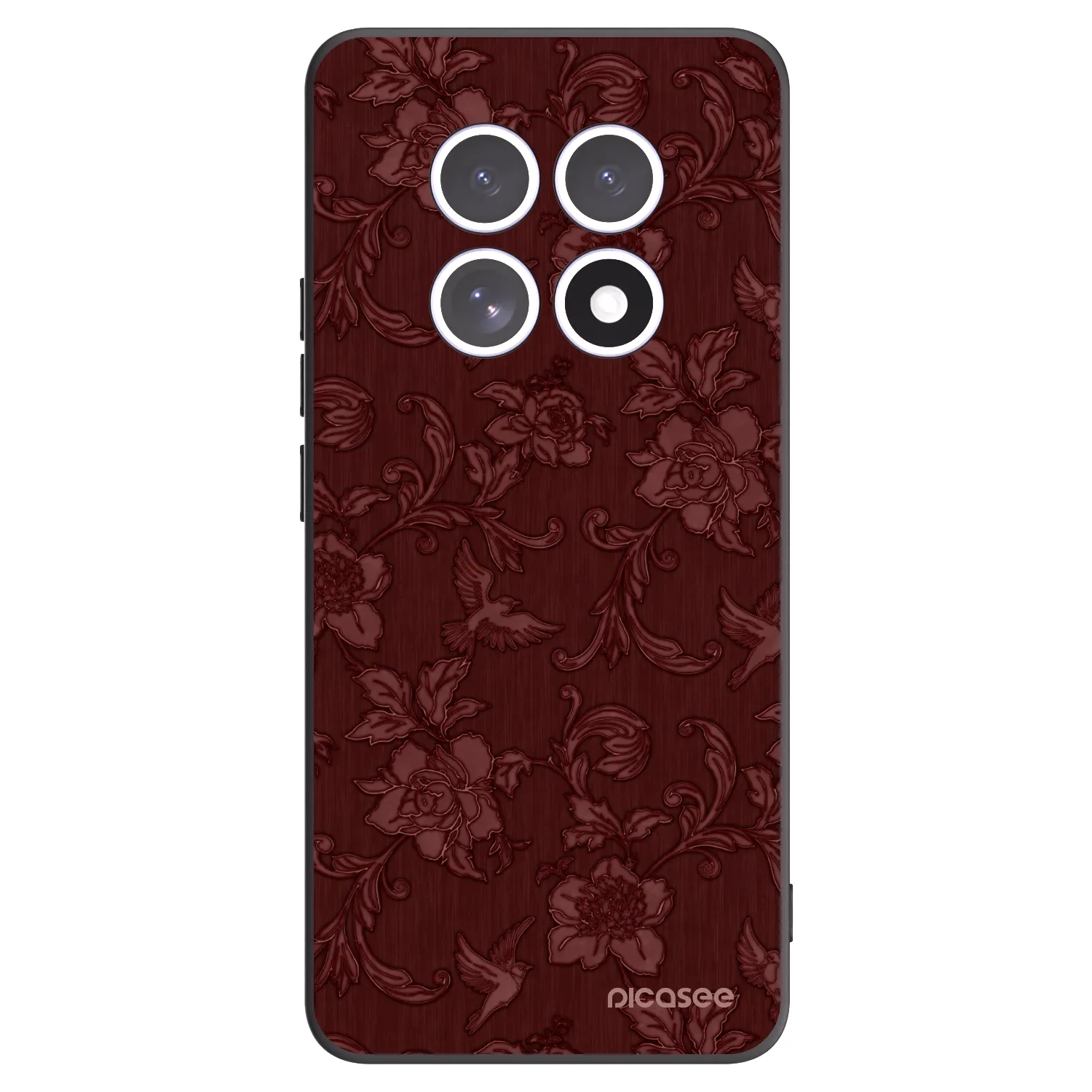 Picasee silikonový černý obal pro Xiaomi Redmi Note 15 5G - Red Elegance