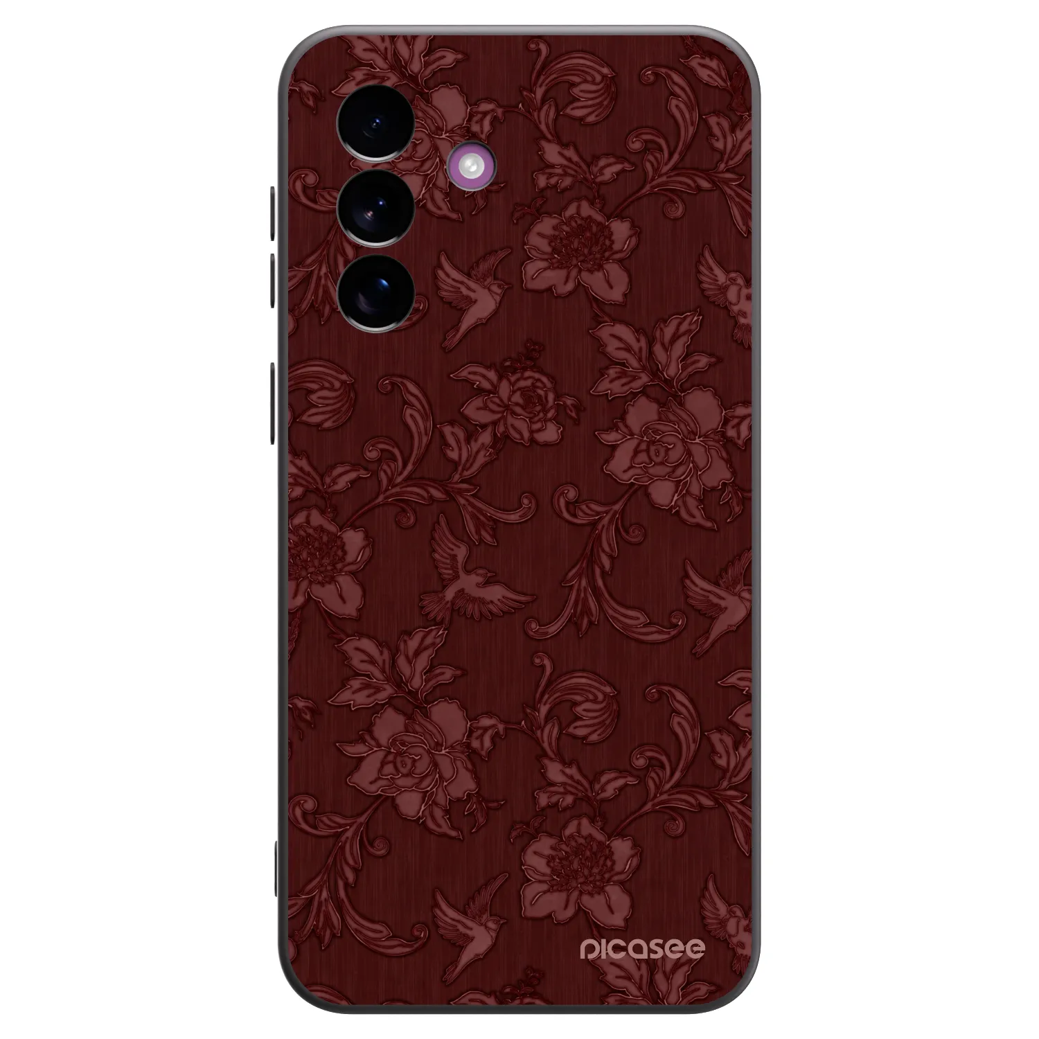Picasee silikonový černý obal pro Samsung Galaxy A37 - Red Elegance