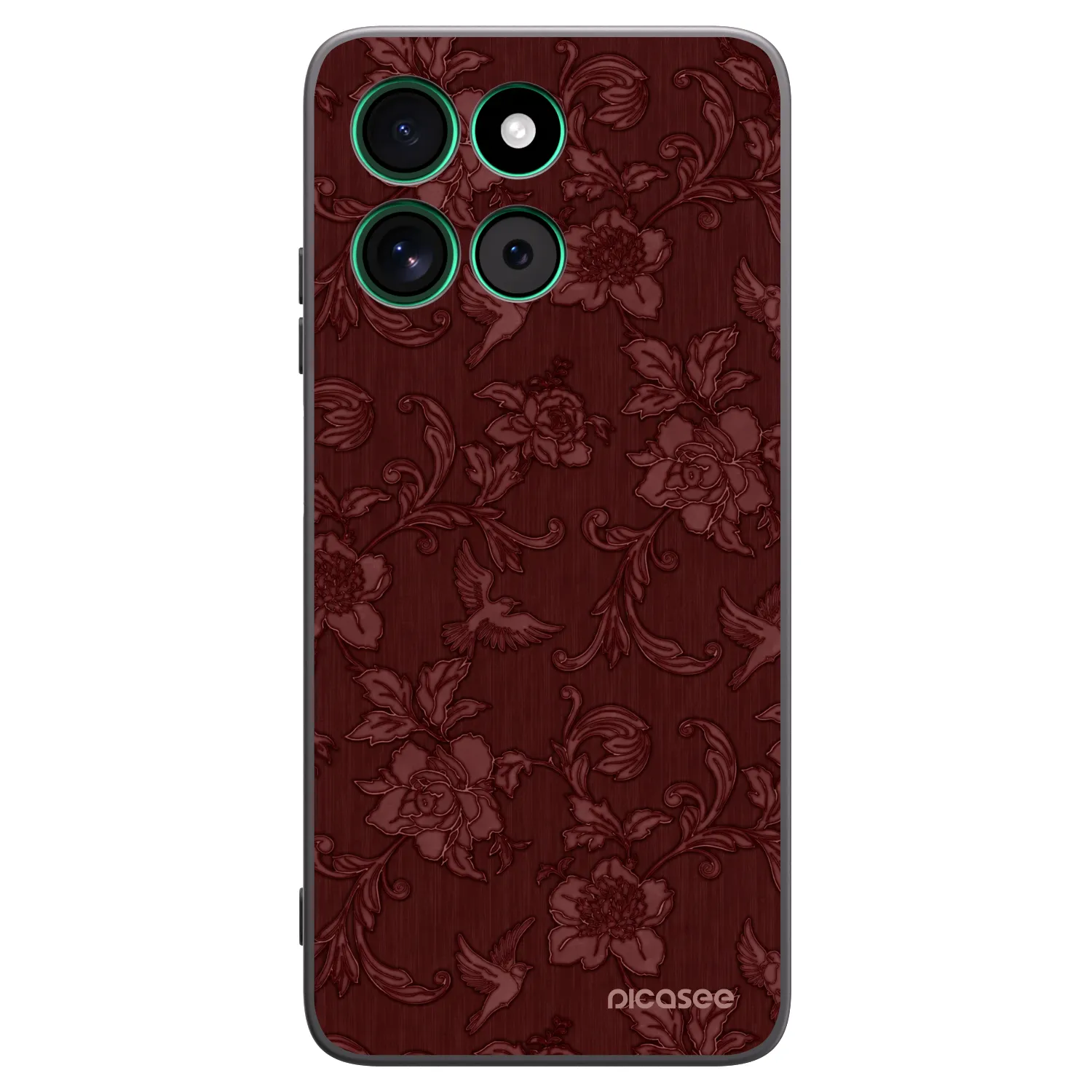 Picasee silikonový černý obal pro Motorola Moto G57 Power - Red Elegance