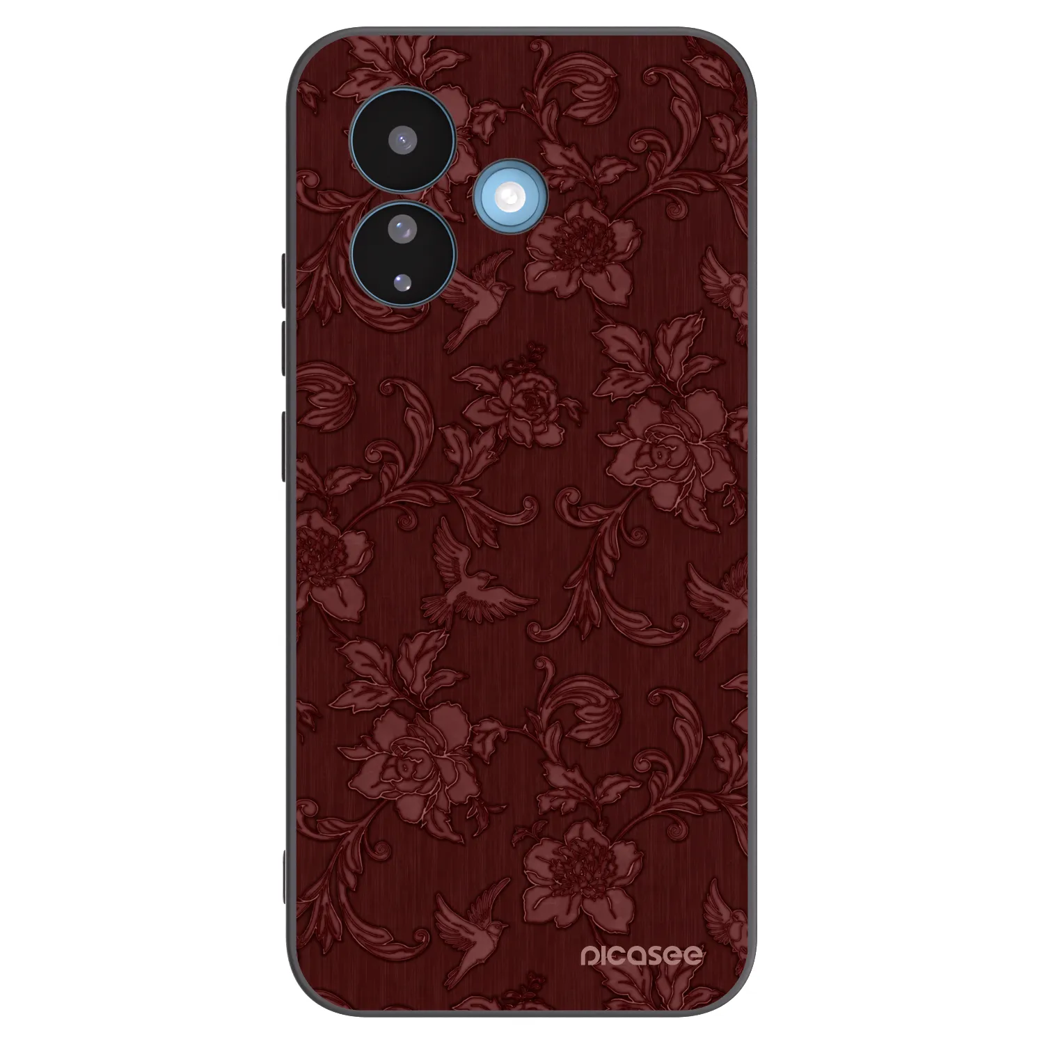 Picasee silikonový černý obal pro Xiaomi Redmi Note 17 Pro 5G - Red Elegance