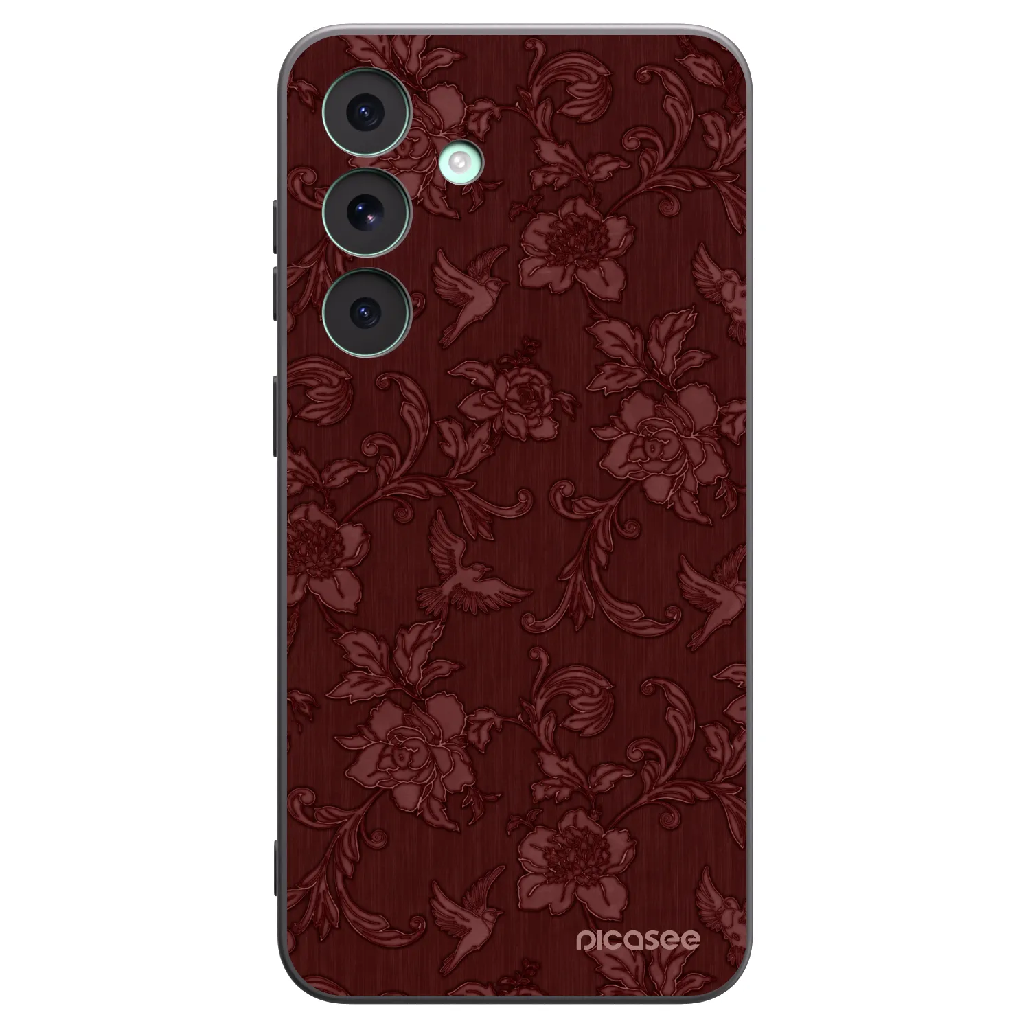 Picasee silikonový černý obal pro Samsung Galaxy S26 FE - Red Elegance