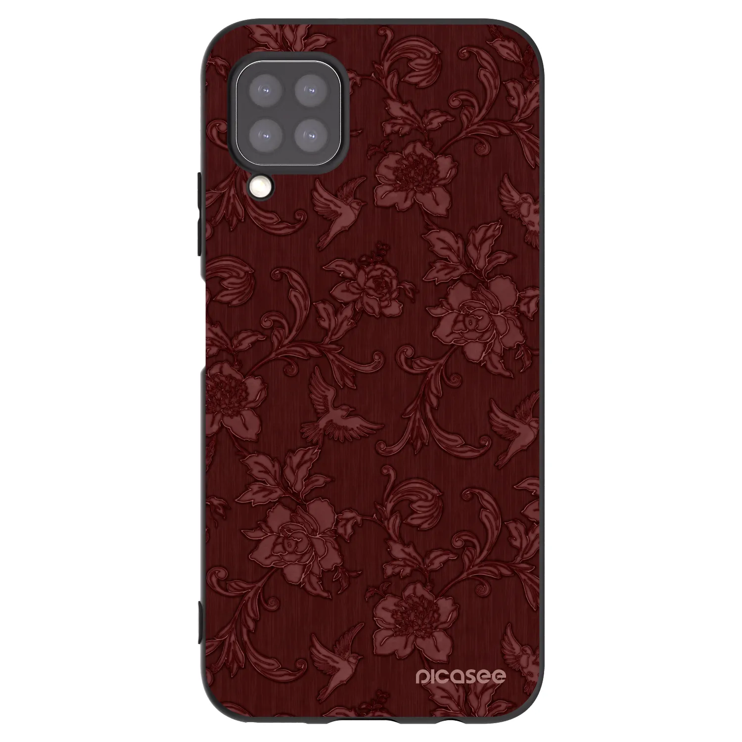 Picasee silikonový černý obal pro Huawei P40 Lite - Red Elegance