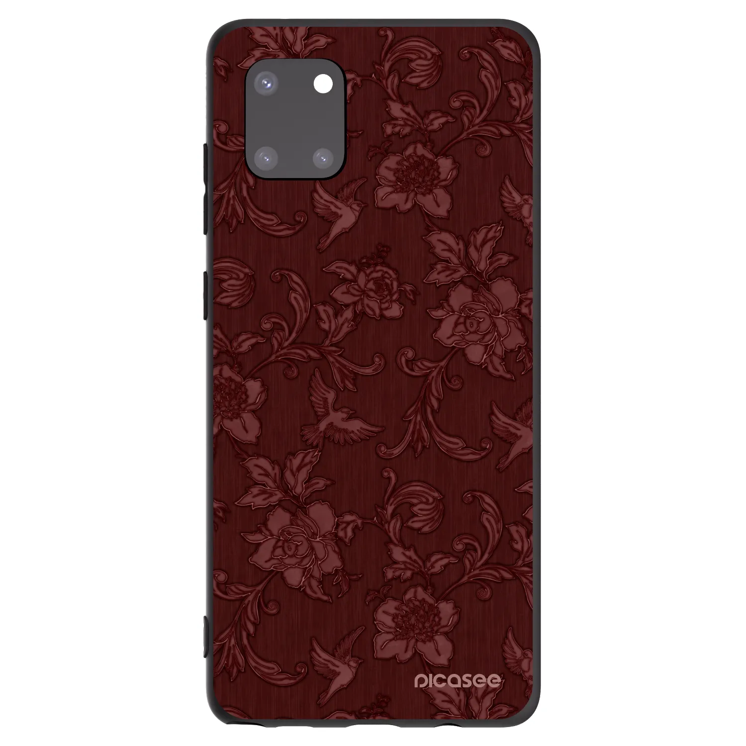 Picasee silikonový černý obal pro Samsung Galaxy Note 10 Lite N770F - Red Elegance