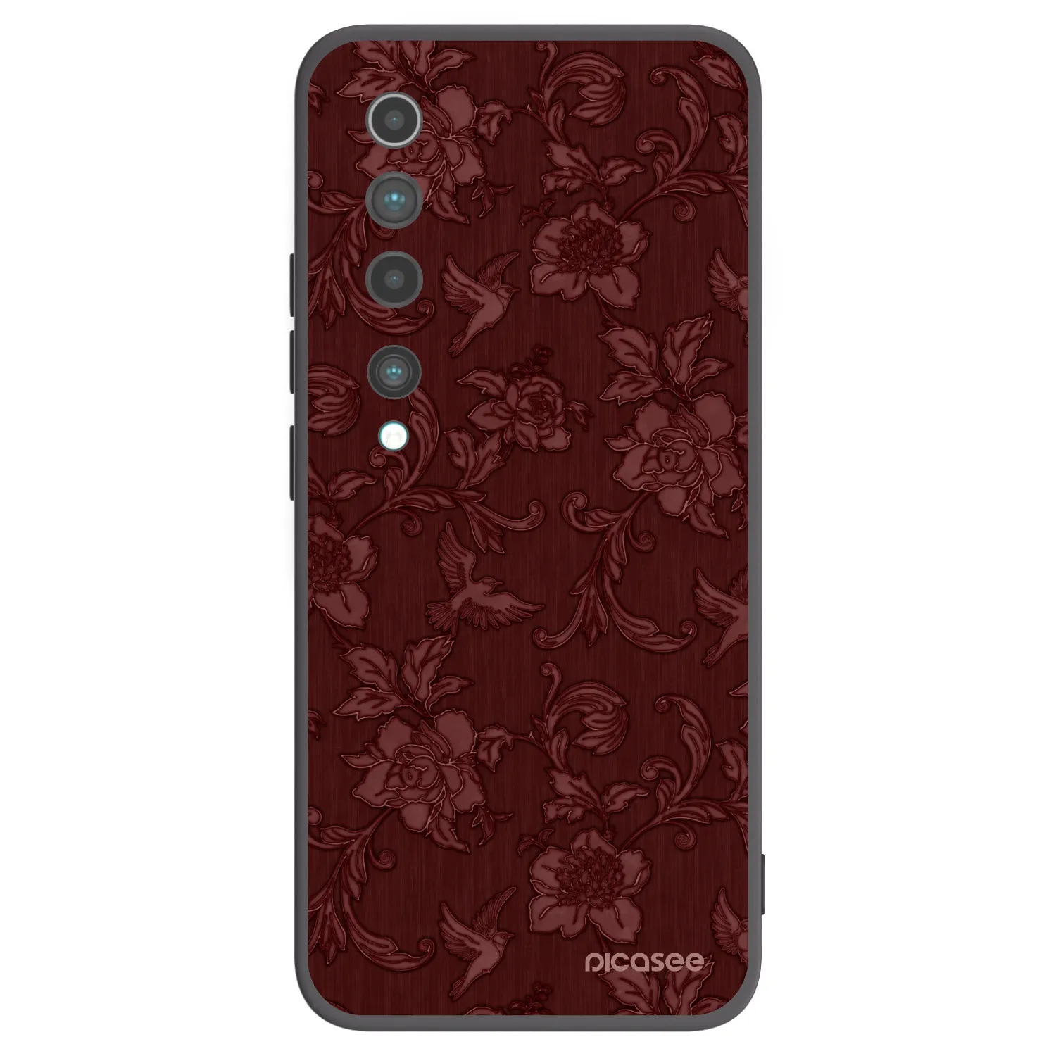 Picasee silikonový černý obal pro Xiaomi Mi 10 - Red Elegance