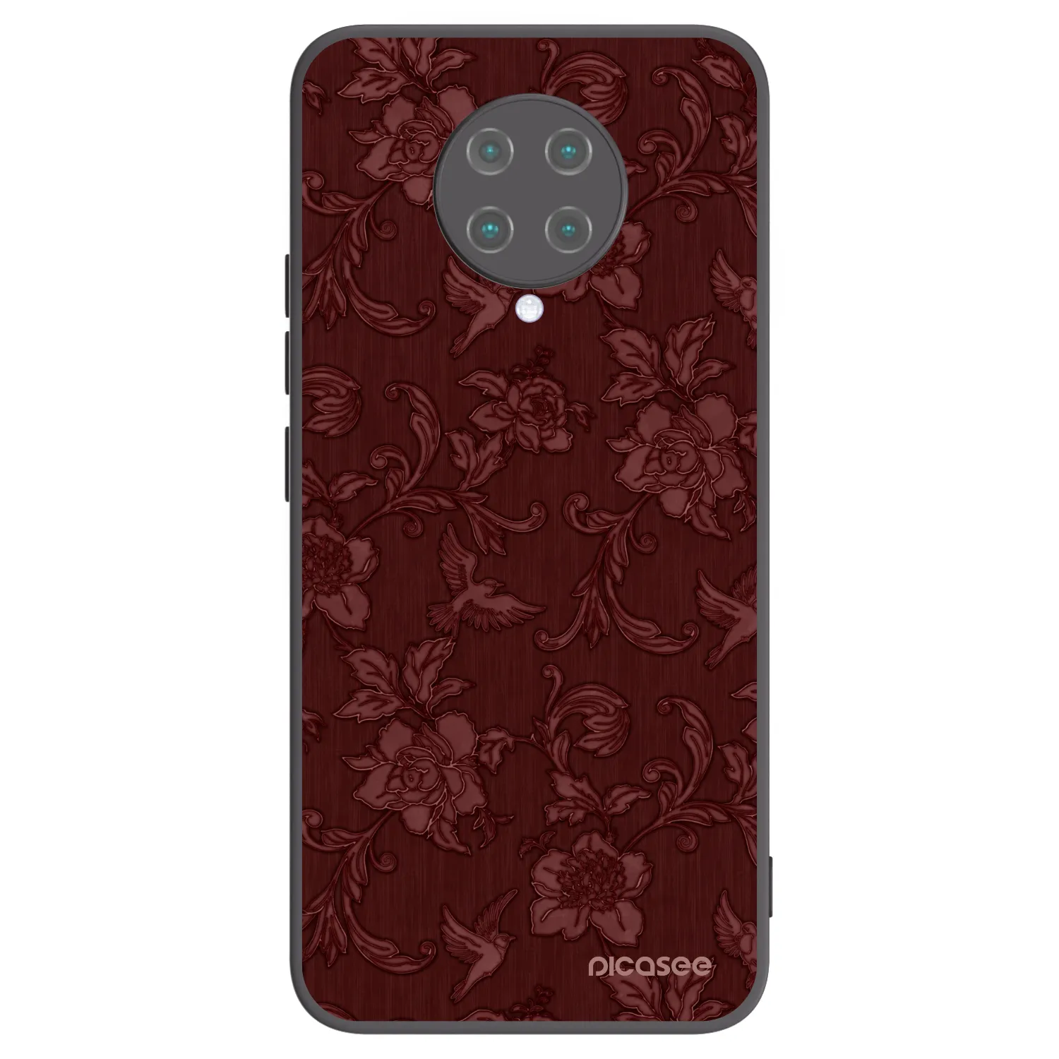 Picasee silikonový černý obal pro Xiaomi Poco F2 Pro - Red Elegance