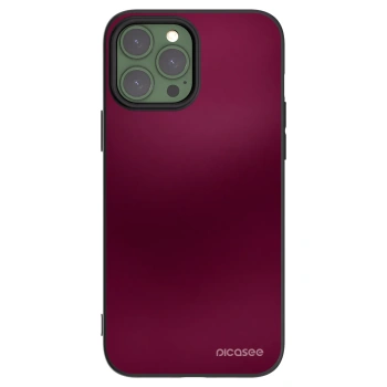 Picasee silikonový černý obal pro Apple iPhone 13 Pro Max - Velvet Bordeaux