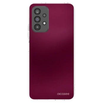 Picasee silikonový průhledný obal pro Samsung Galaxy A73 5G - Velvet Bordeaux