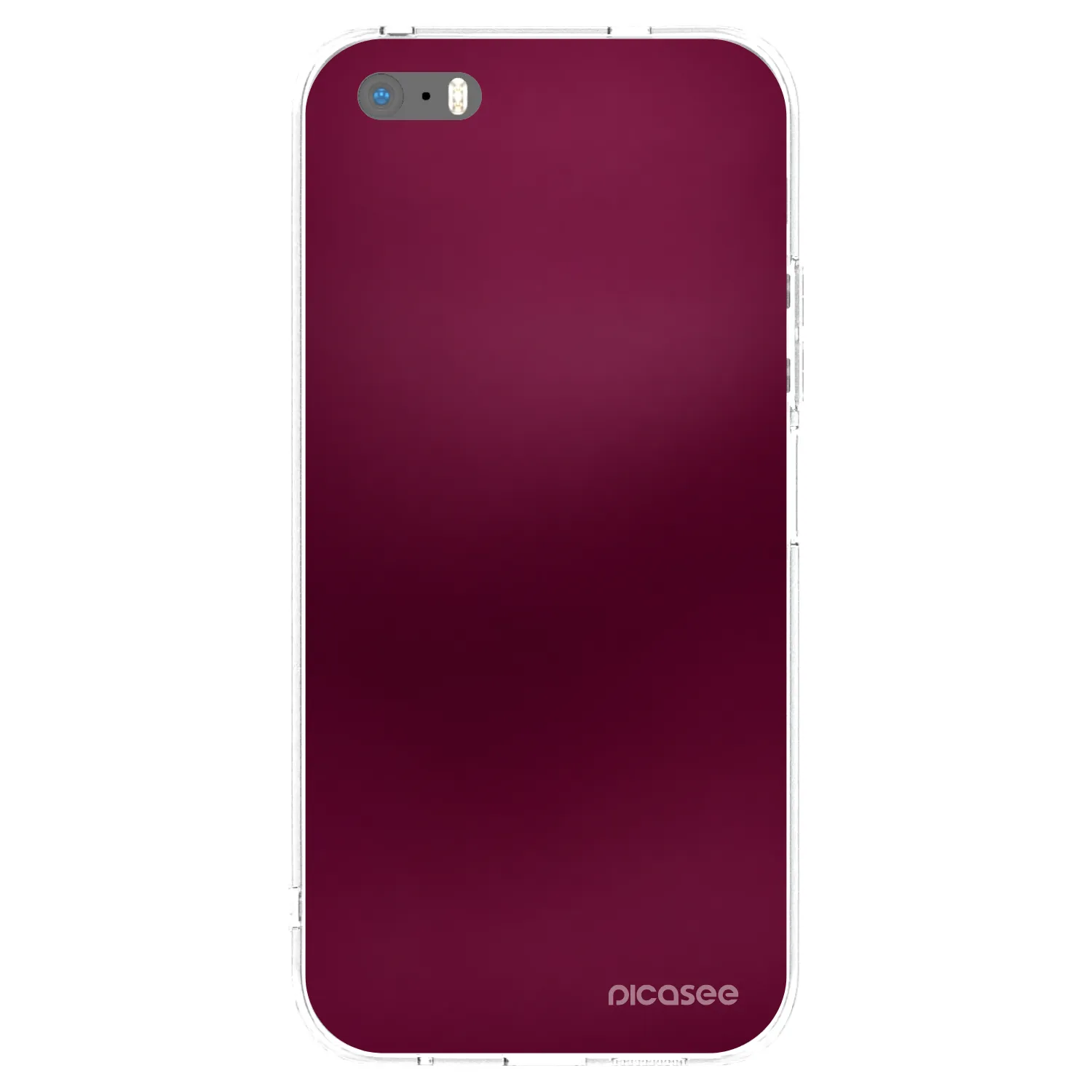 Picasee silikonový průhledný obal pro Apple iPhone 5/5S/SE - Velvet Bordeaux