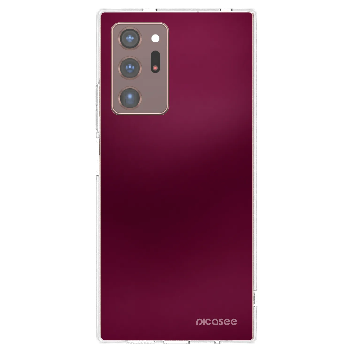 Picasee silikonový průhledný obal pro Samsung Galaxy Note 20 Ultra - Velvet Bordeaux