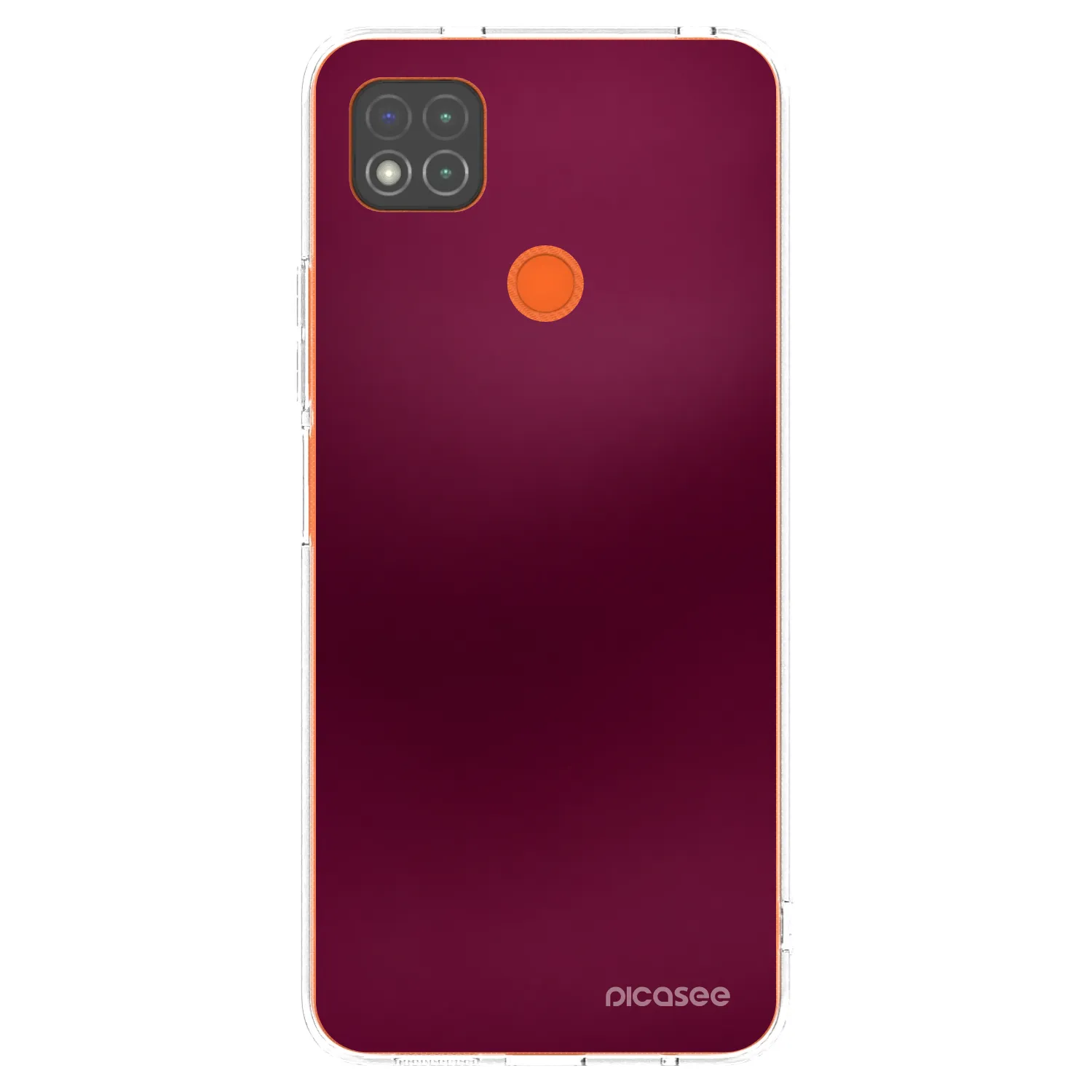 Picasee silikonový průhledný obal pro Xiaomi Redmi 9C - Velvet Bordeaux