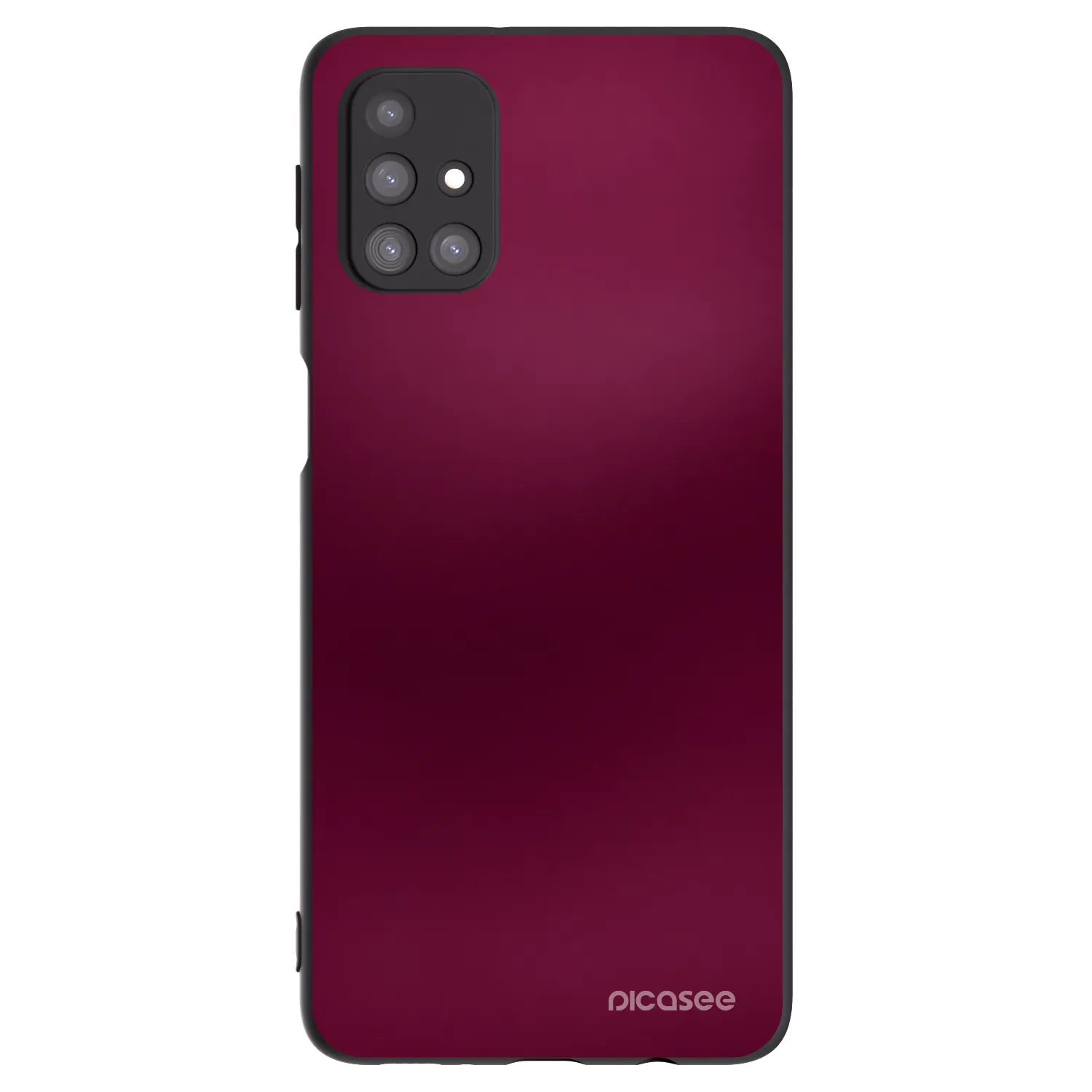 Picasee silikonový černý obal pro Samsung Galaxy M31s - Velvet Bordeaux