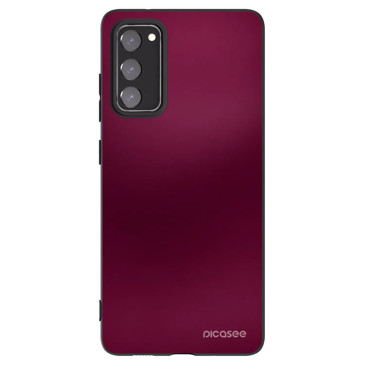 Picasee silikonový černý obal pro Samsung Galaxy S20 FE - Velvet Bordeaux