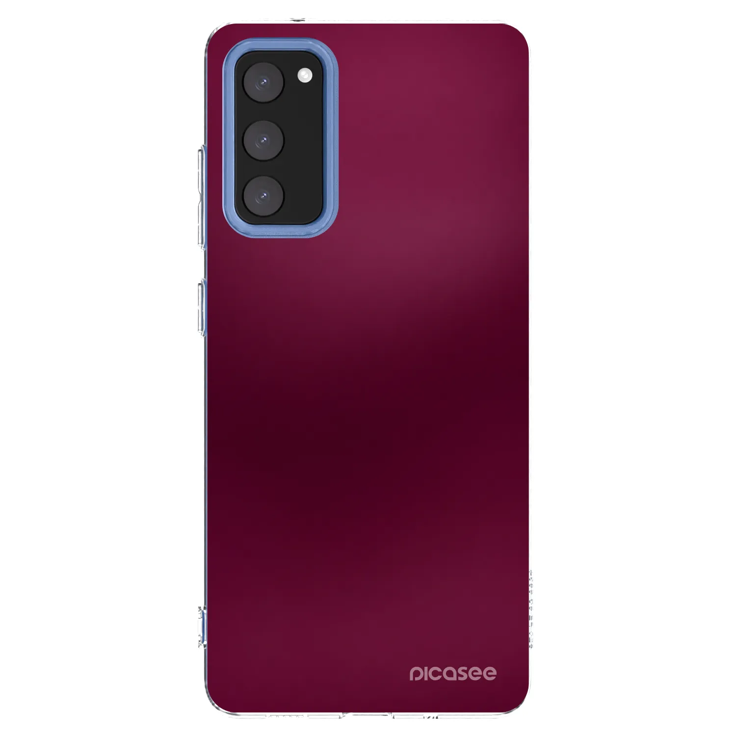 Picasee silikonový průhledný obal pro Samsung Galaxy S20 FE - Velvet Bordeaux