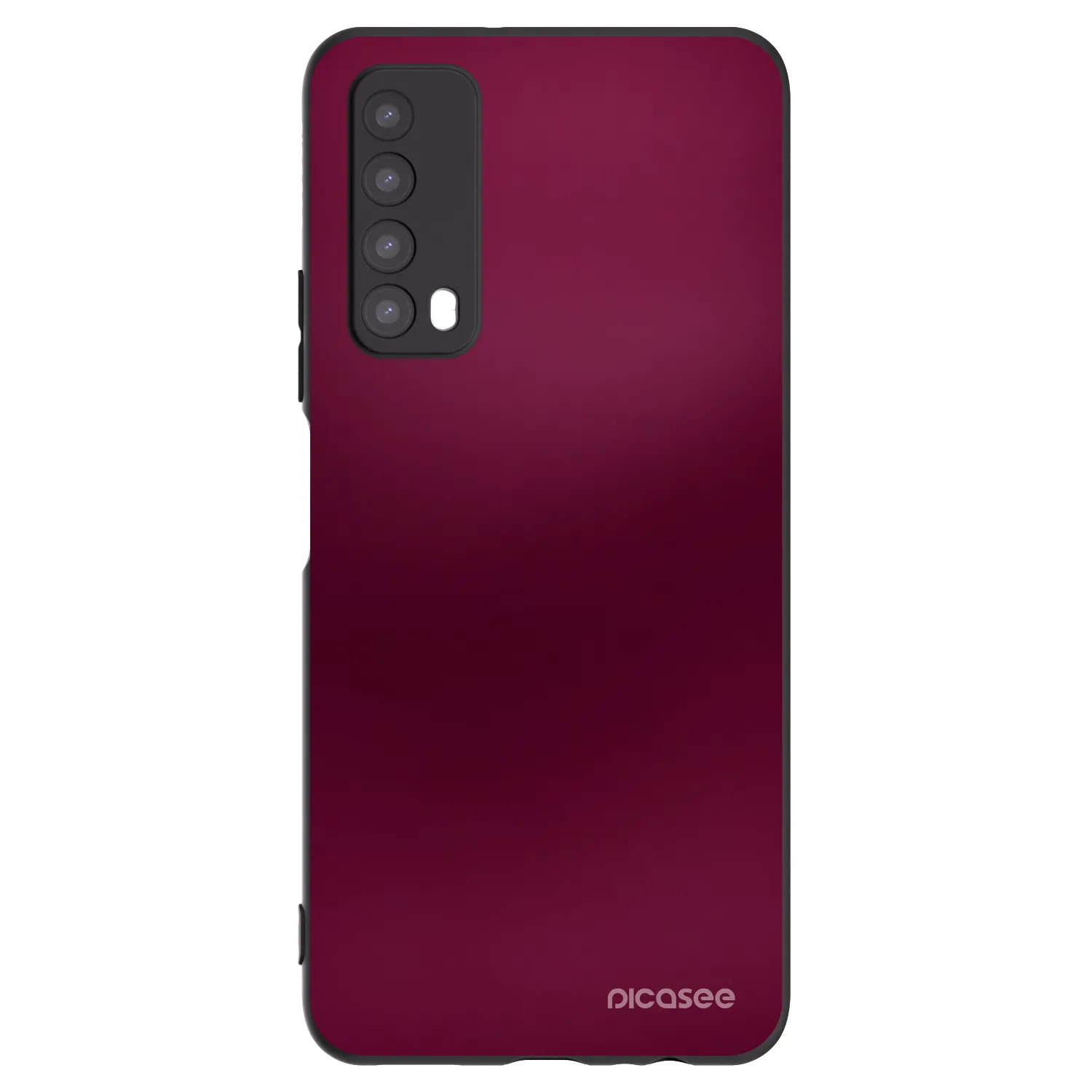 Picasee silikonový černý obal pro Huawei P Smart 2021 - Velvet Bordeaux