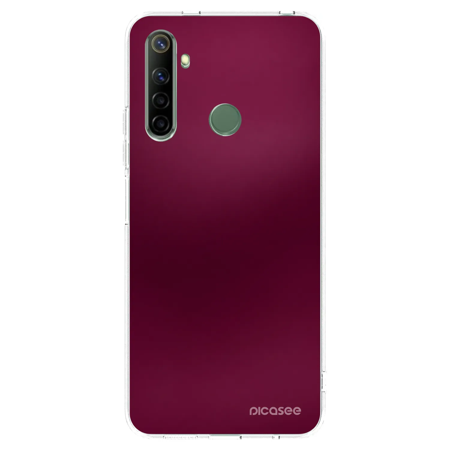 Picasee silikonový průhledný obal pro Realme 6i - Velvet Bordeaux