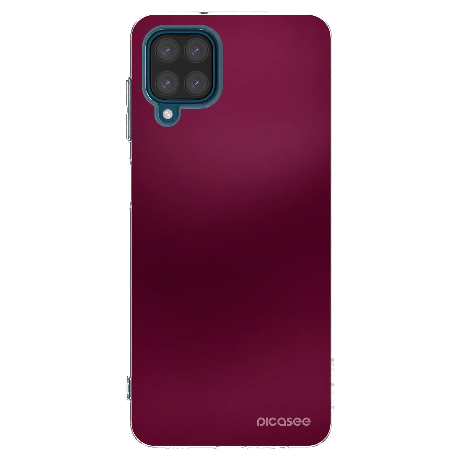 Picasee silikonový průhledný obal pro Samsung Galaxy A12 A125F - Velvet Bordeaux