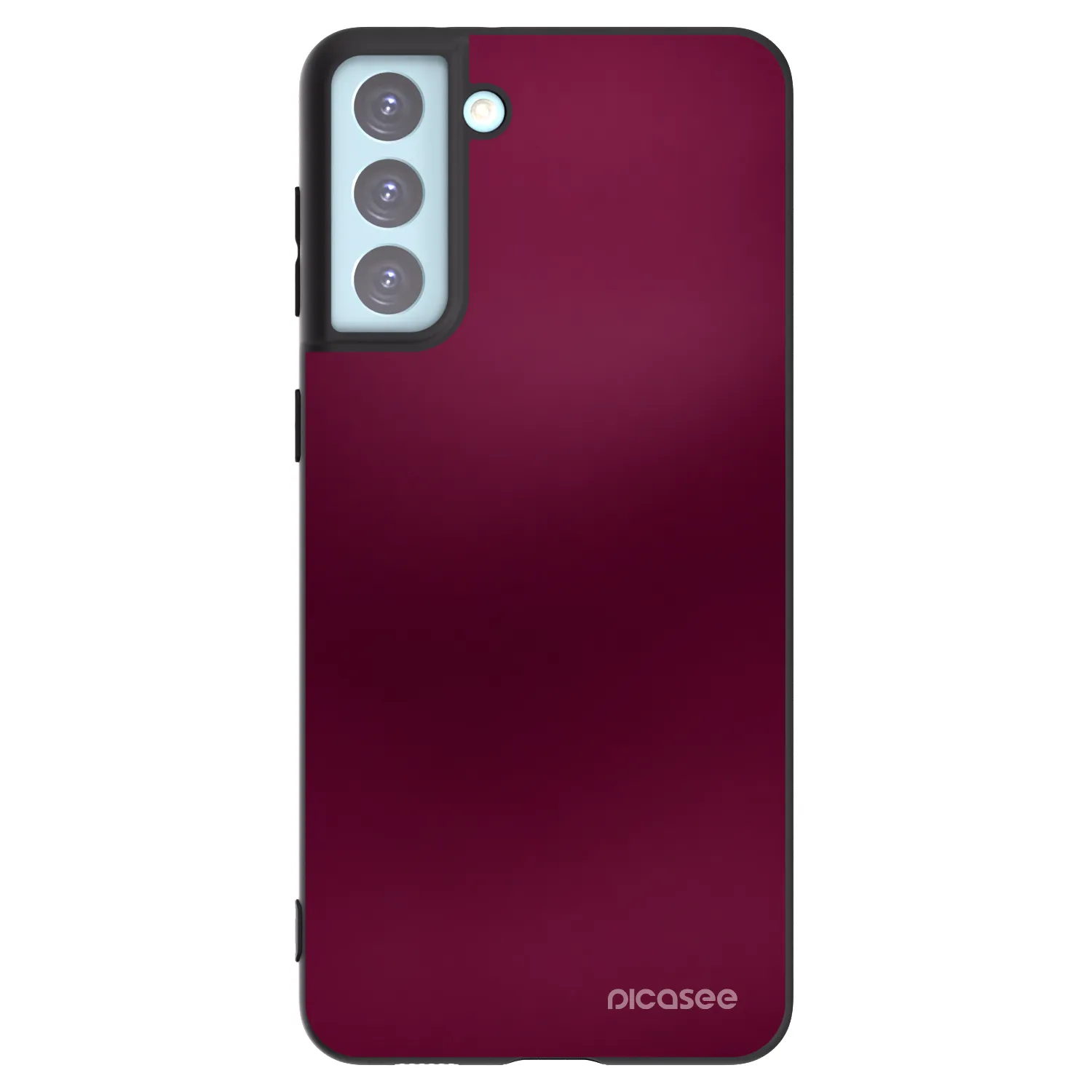 Picasee silikonový černý obal pro Samsung Galaxy S21+ 5G G996F - Velvet Bordeaux