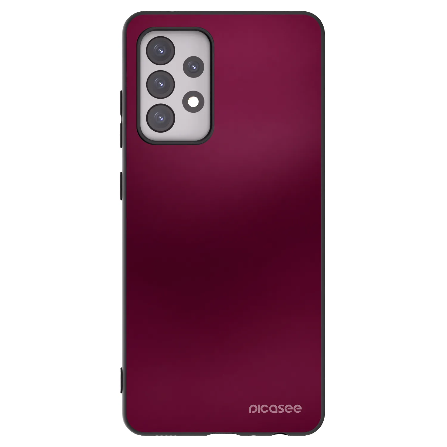 Picasee silikonový černý obal pro Samsung Galaxy A52 5G A525F - Velvet Bordeaux