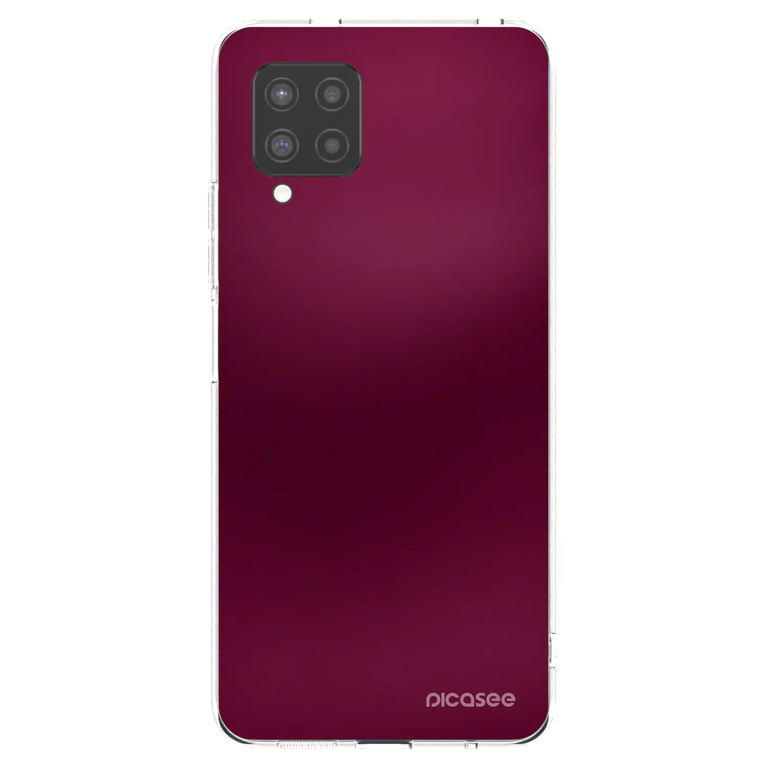 Picasee silikonový průhledný obal pro Samsung Galaxy A42 A426B - Velvet Bordeaux