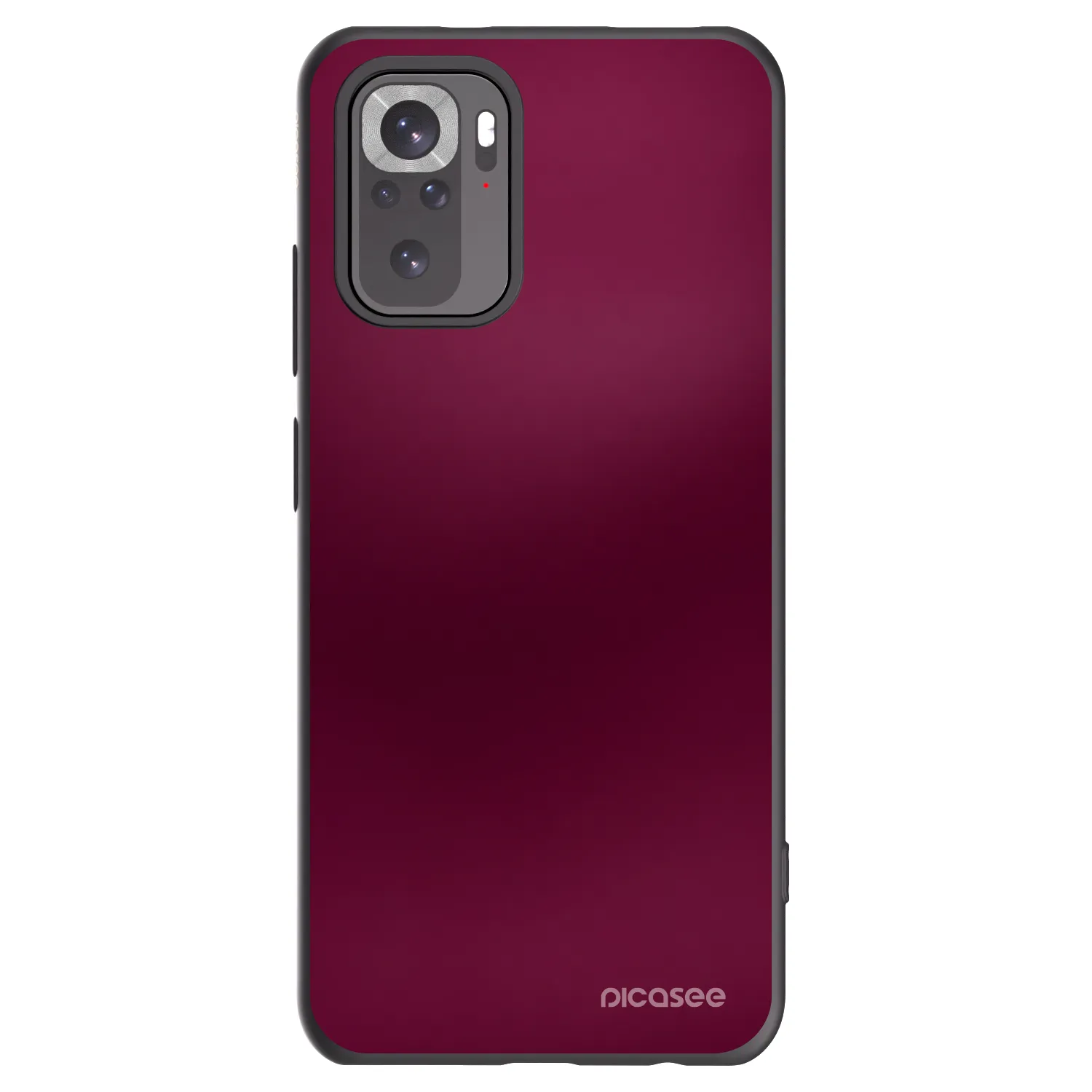 Picasee silikonový černý obal pro Xiaomi Redmi Note 10S - Velvet Bordeaux