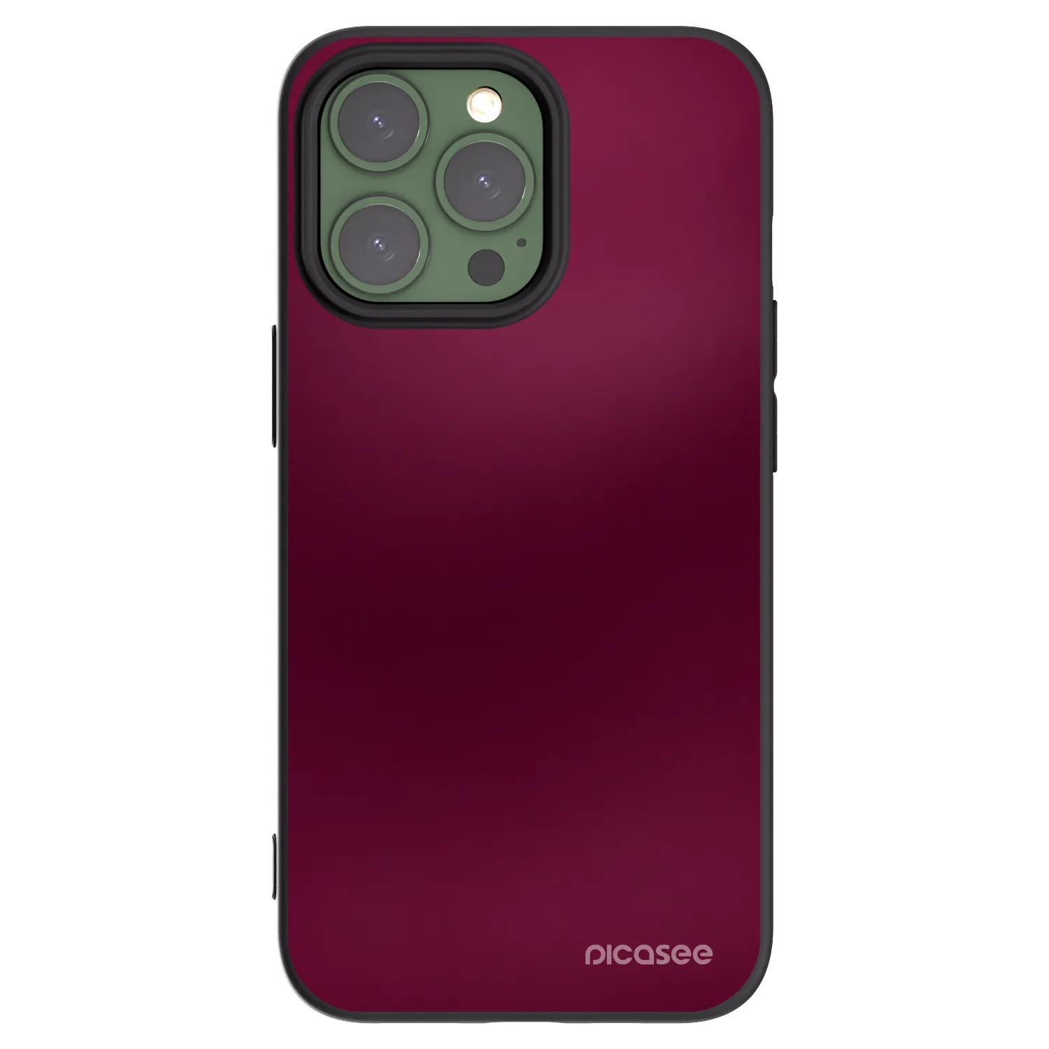 Picasee silikonový černý obal pro Apple iPhone 13 Pro - Velvet Bordeaux