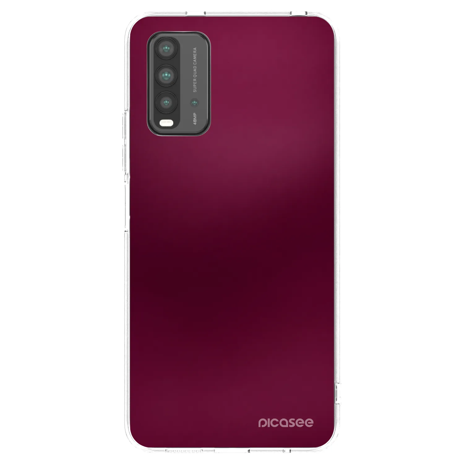 Picasee silikonový černý obal pro Xiaomi Redmi 9T - Velvet Bordeaux