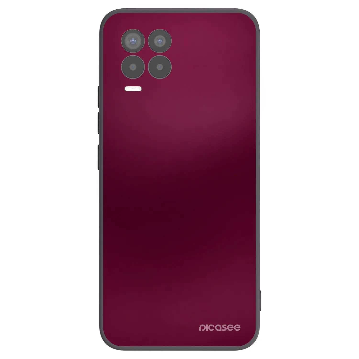 Picasee silikonový černý obal pro Realme 8 Pro - Velvet Bordeaux