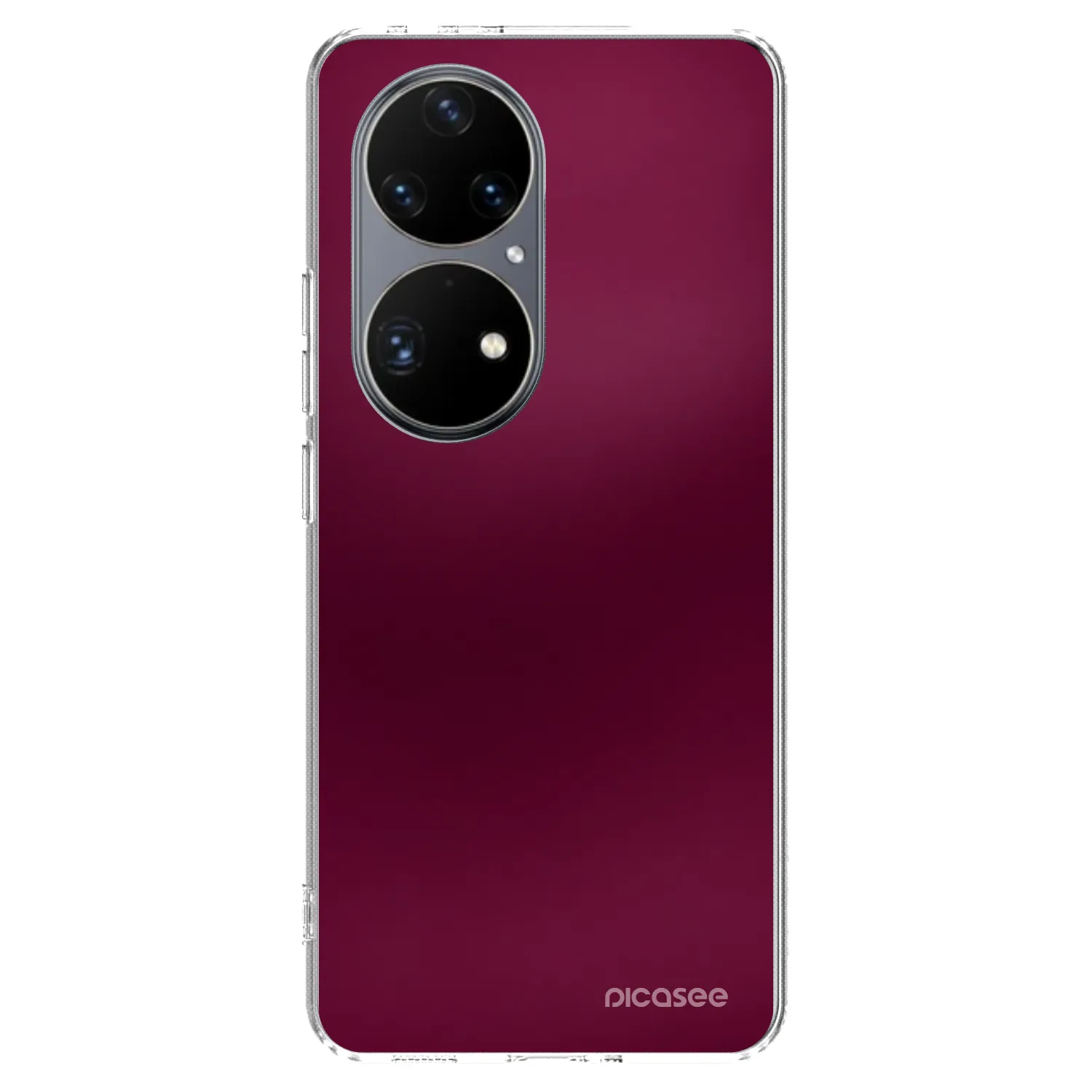 Picasee silikonový průhledný obal pro Huawei P50 - Velvet Bordeaux