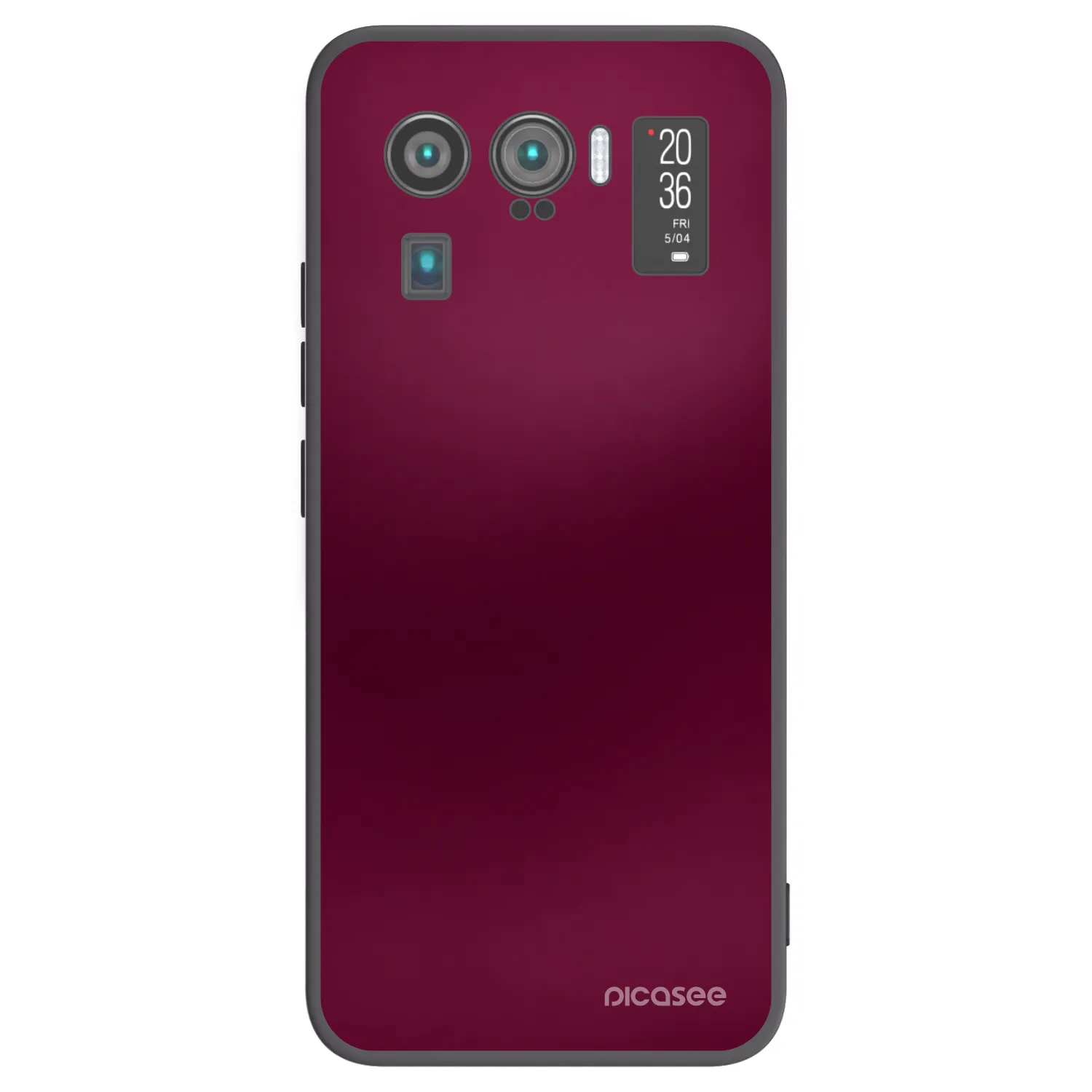 Picasee silikonový černý obal pro Xiaomi Mi 11 Ultra - Velvet Bordeaux