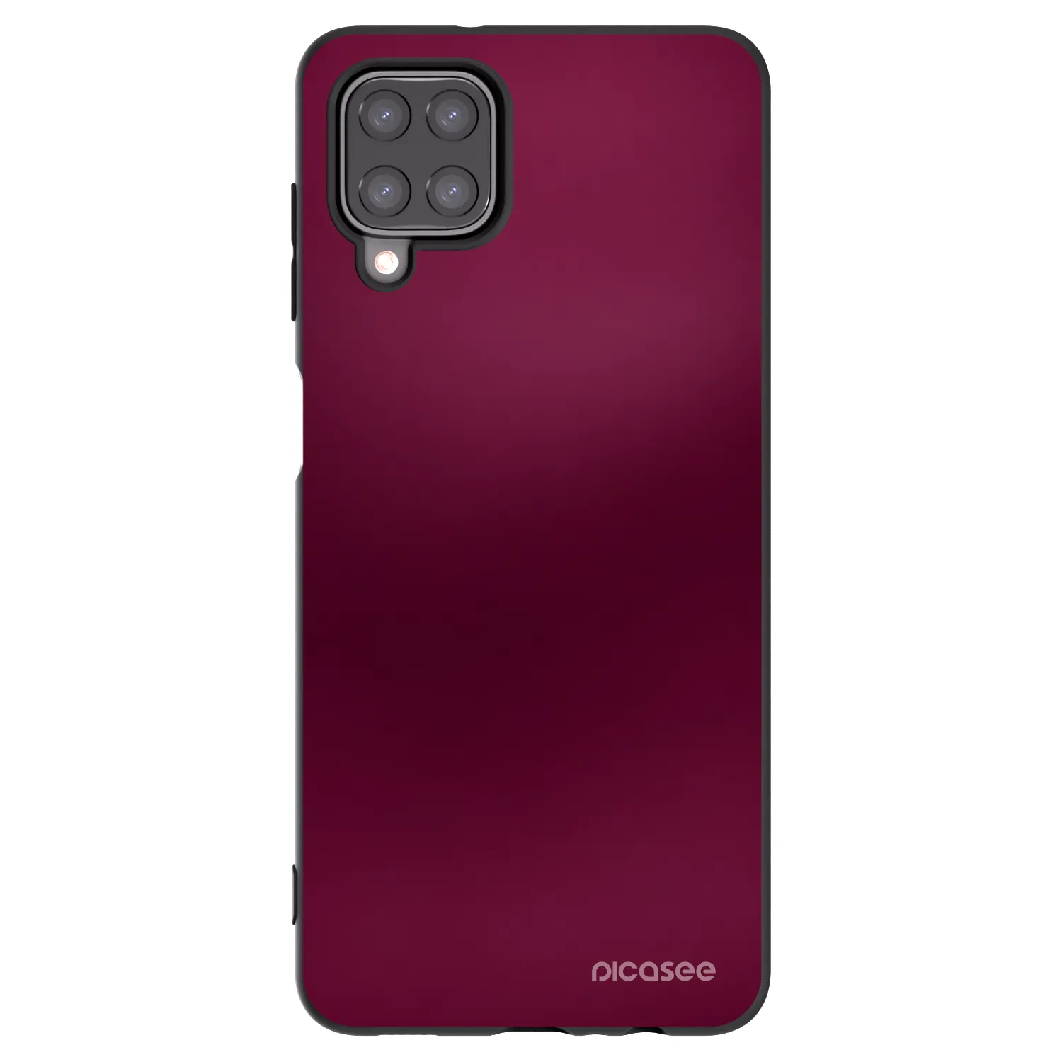 Picasee silikonový černý obal pro Samsung Galaxy M12 M127F - Velvet Bordeaux