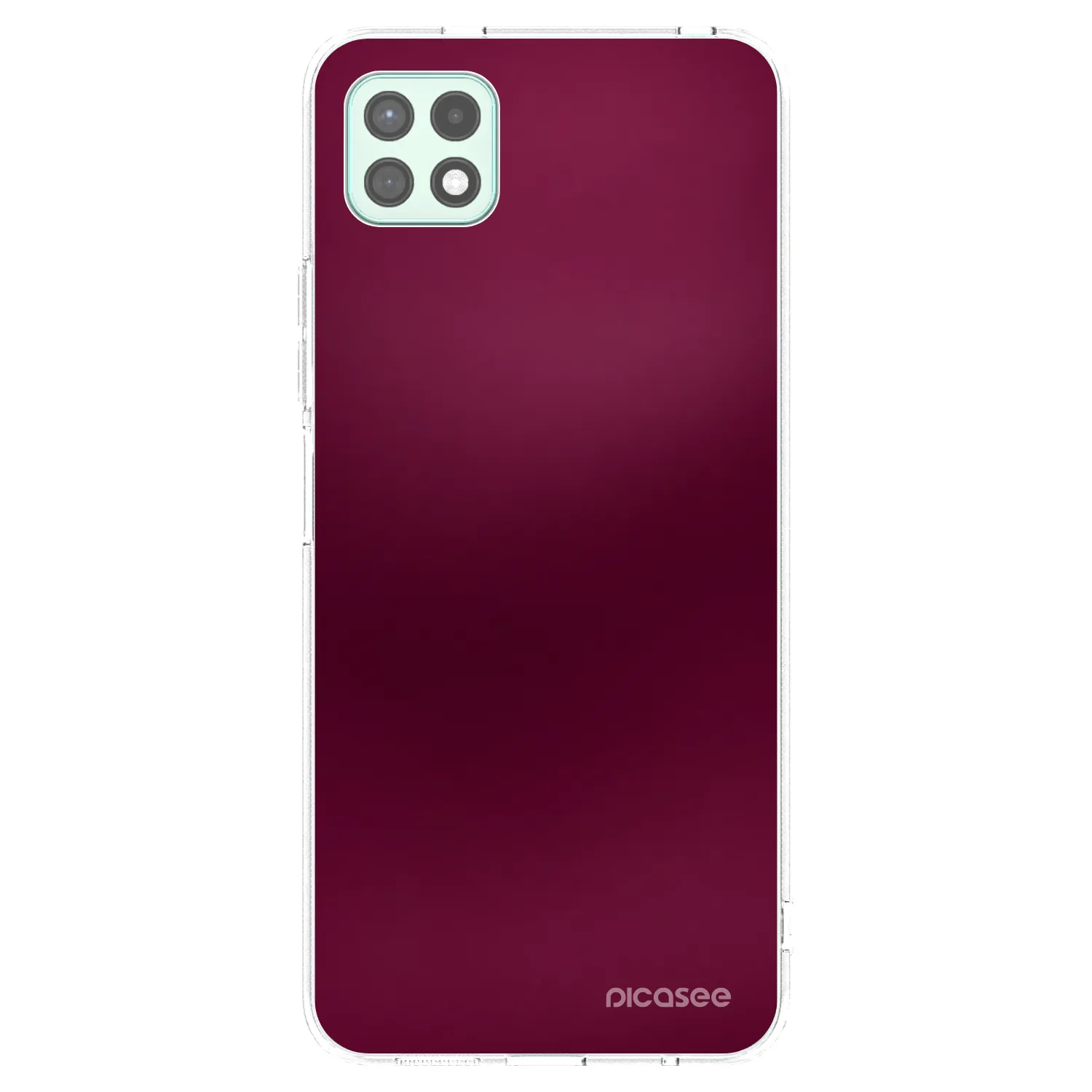 Picasee silikonový průhledný obal pro Samsung Galaxy A22 A226B 5G - Velvet Bordeaux