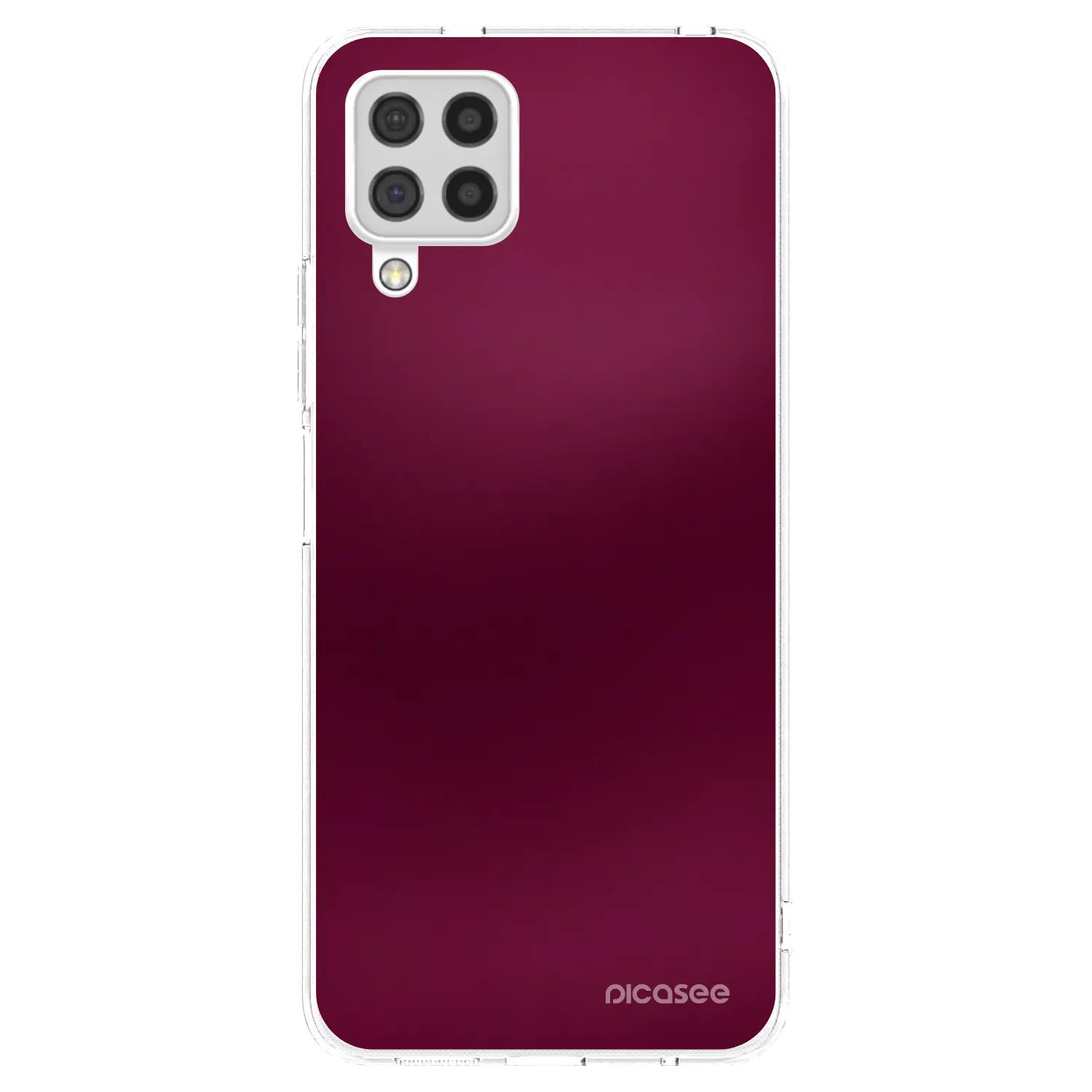 Picasee silikonový průhledný obal pro Samsung Galaxy A22 A225F 4G - Velvet Bordeaux