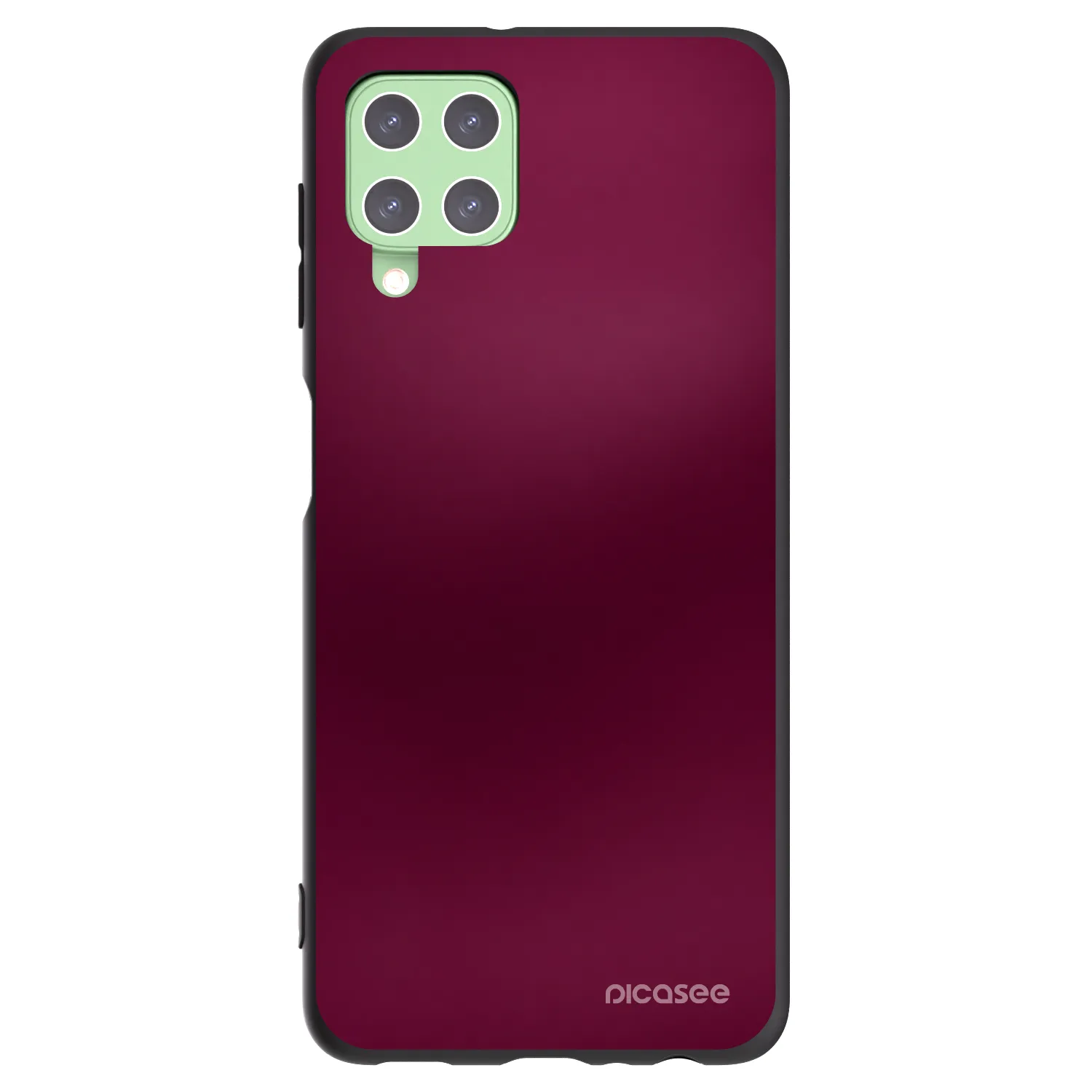 Picasee silikonový černý obal pro Samsung Galaxy A22 A225F 4G - Velvet Bordeaux