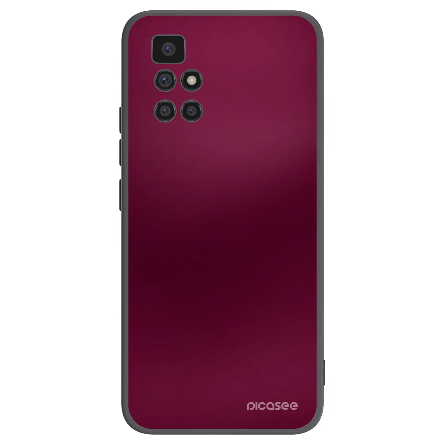 Picasee silikonový černý obal pro Xiaomi Redmi 10 - Velvet Bordeaux