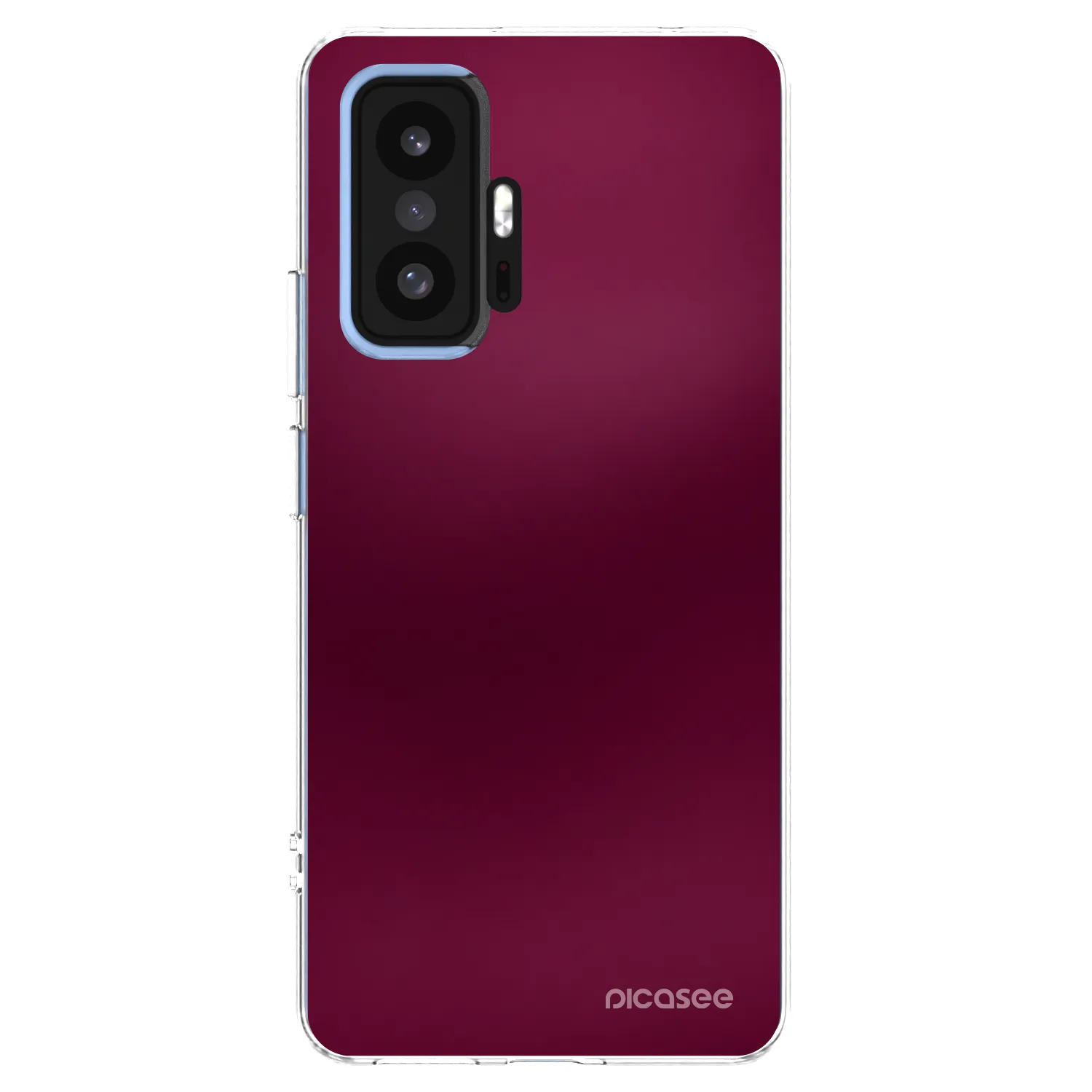 Picasee silikonový průhledný obal pro Xiaomi 11T Pro - Velvet Bordeaux